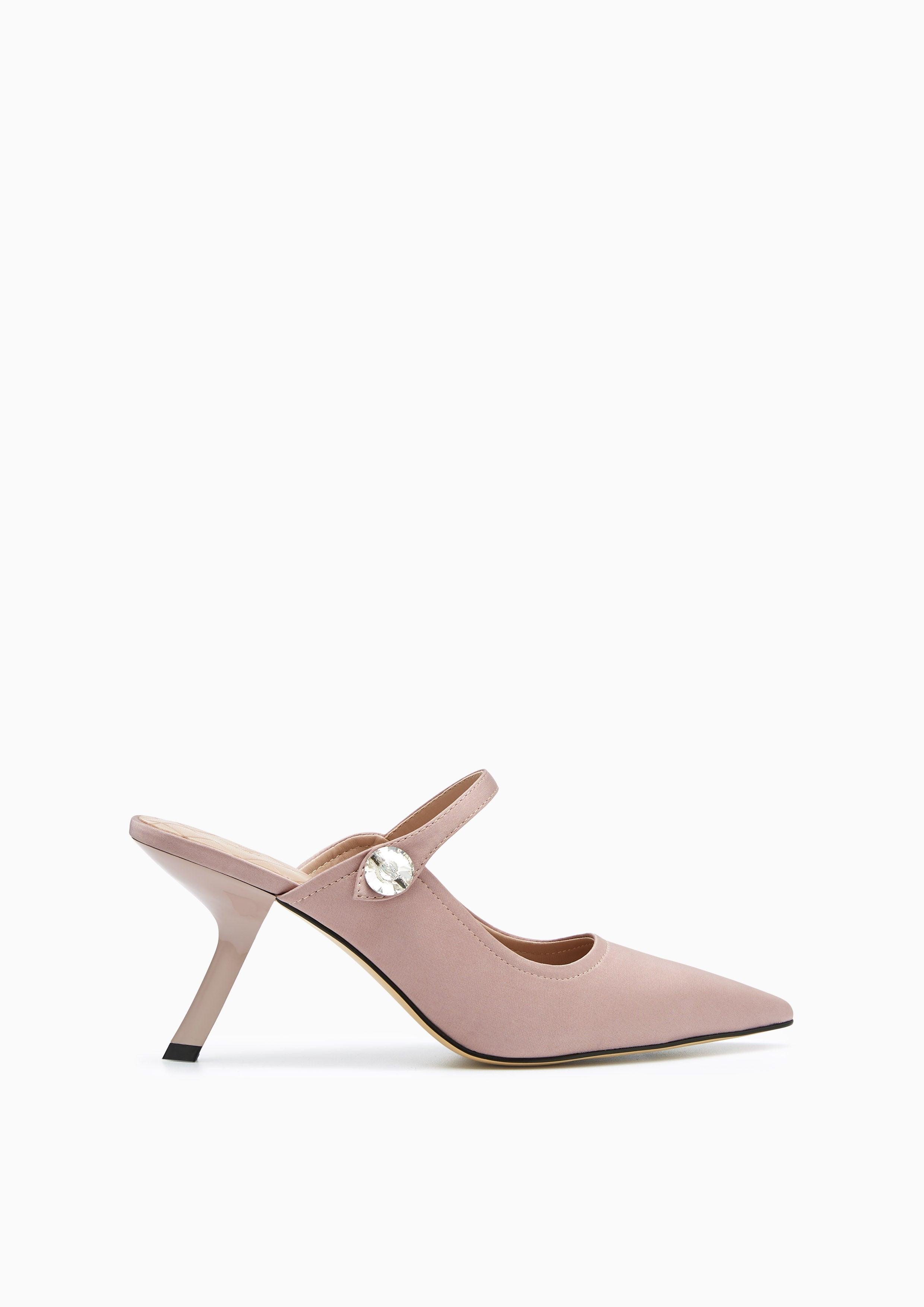 Pilar Mid Heel Pumps Taupe - Lyn TH