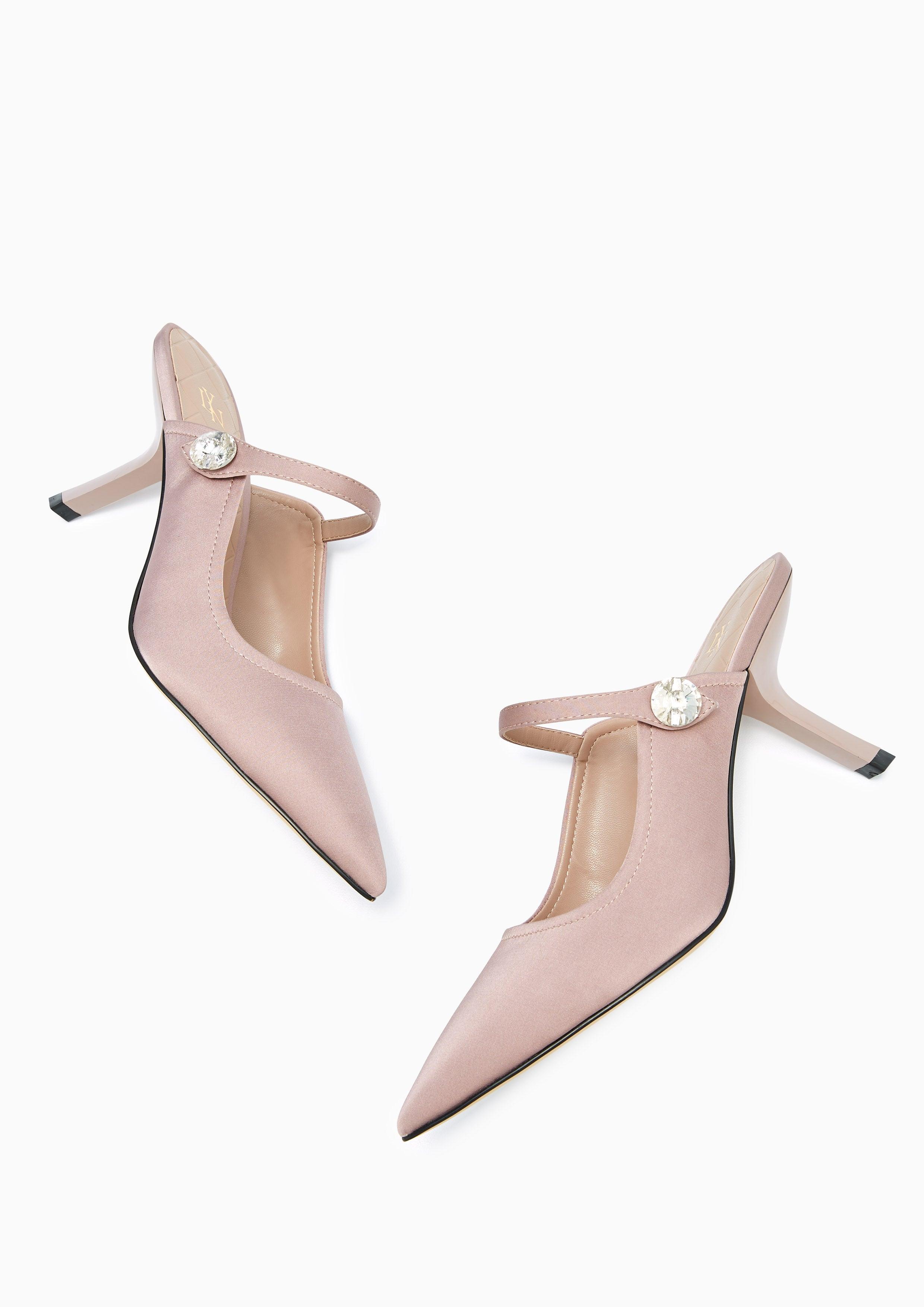 Pilar Mid Heel Pumps Taupe - Lyn TH