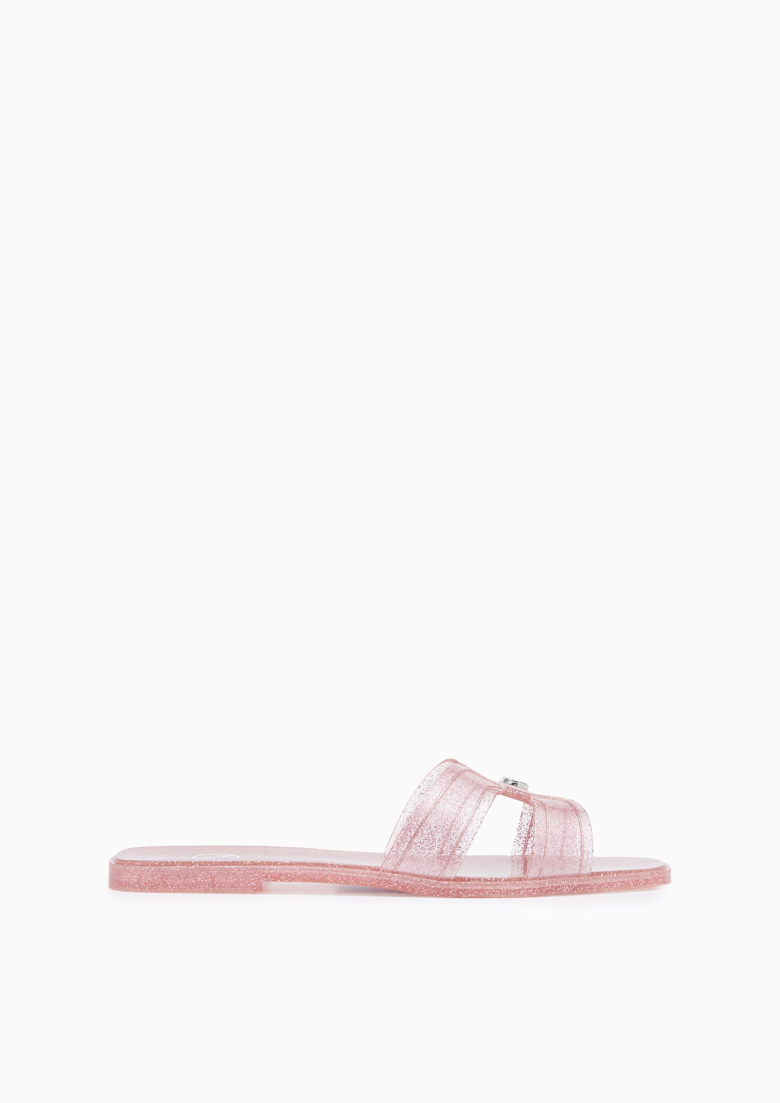 Hey Glitter Flat Sandals Pink - Lyn TH