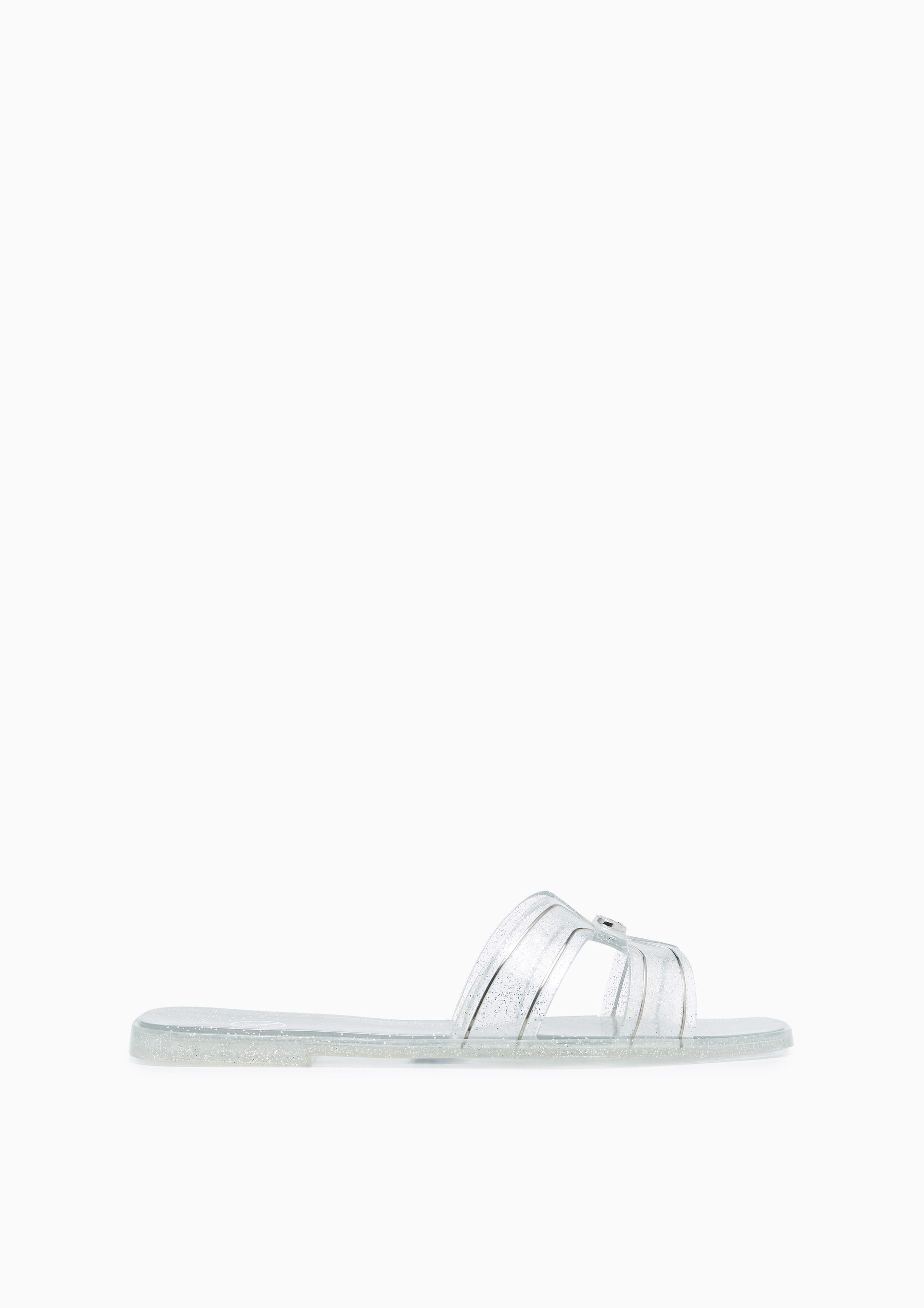 Hey Glitter Flat Sandals Silver - Lyn TH