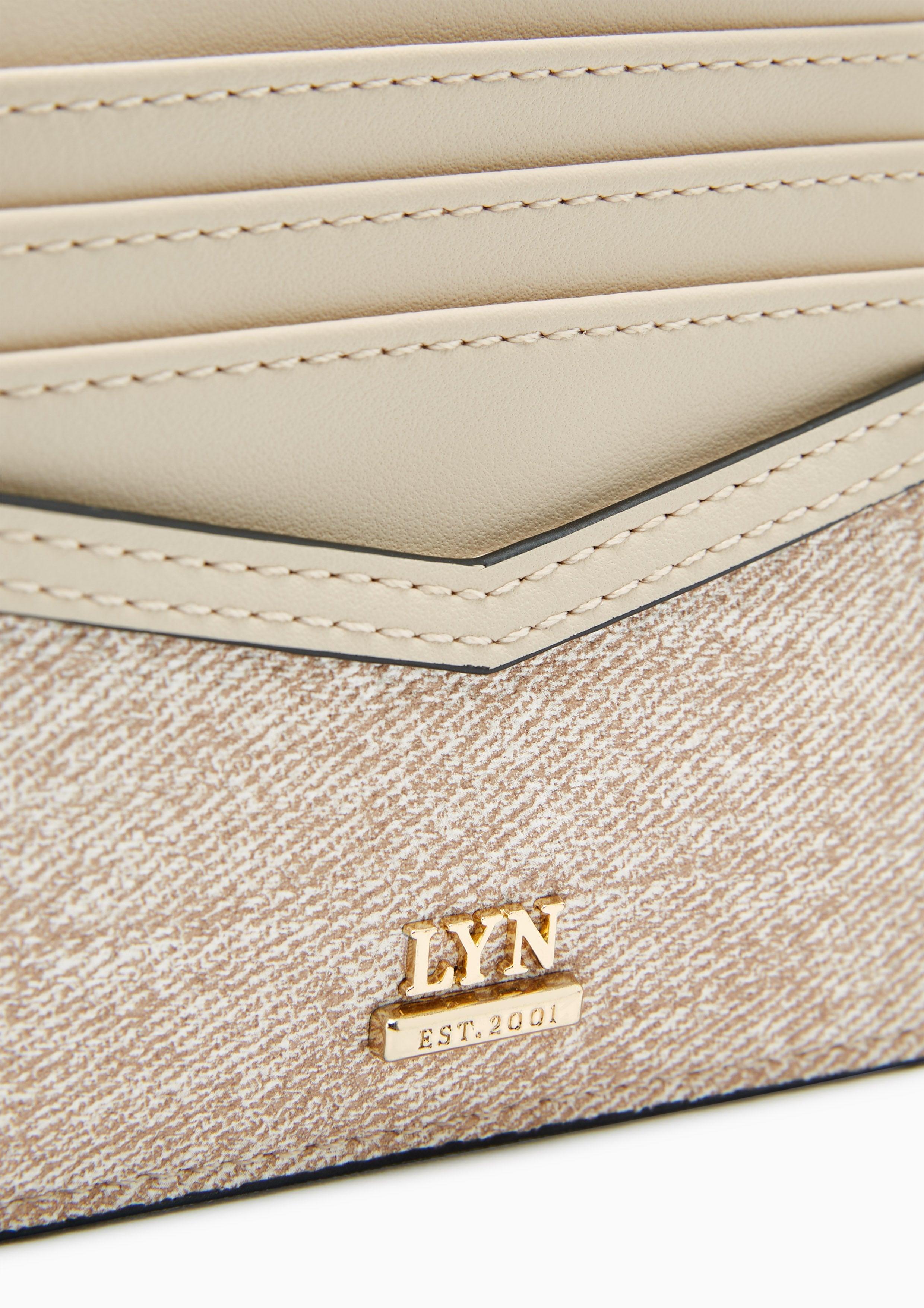 Nya Zipped Card Holder Beige