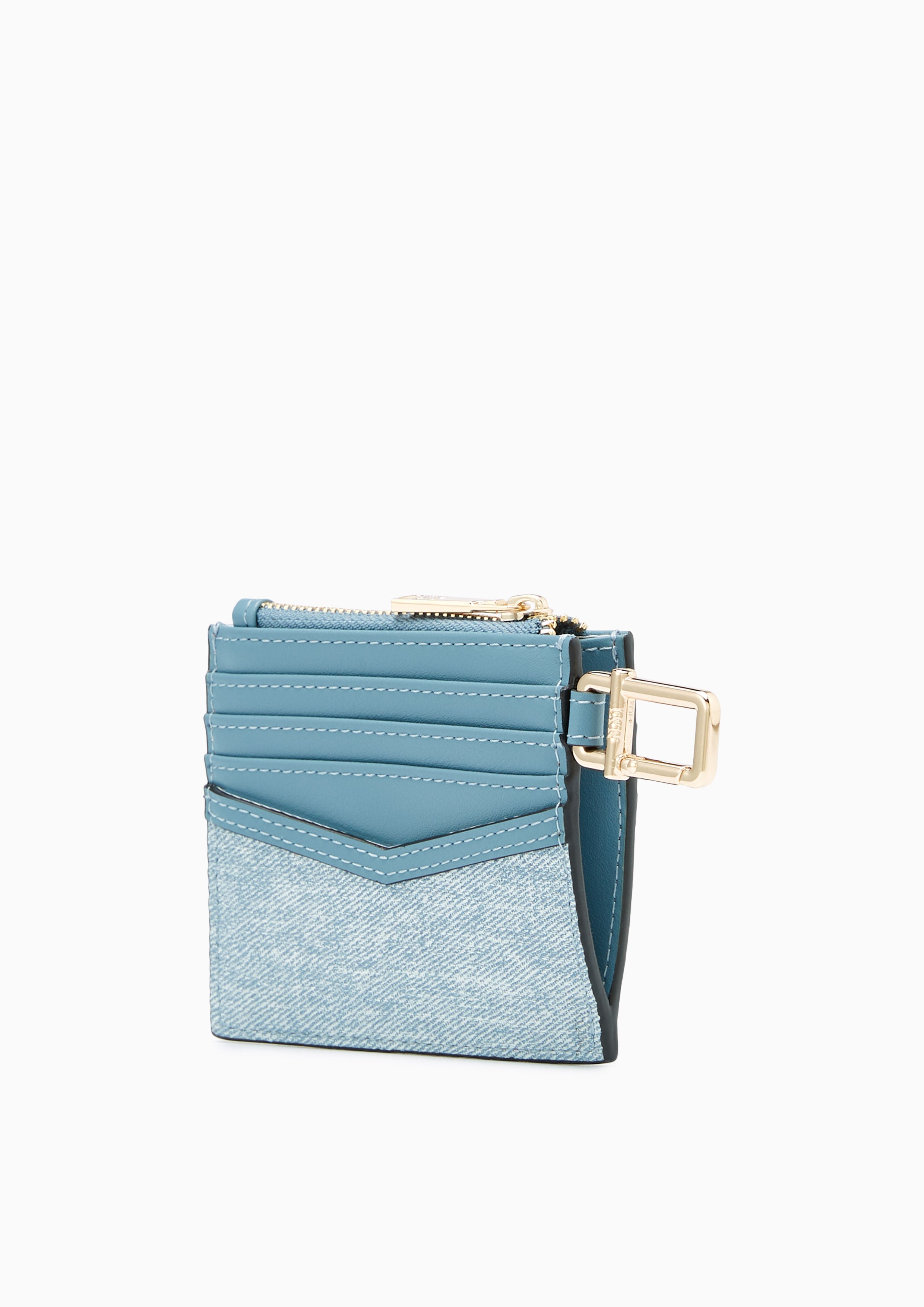 Nya Zipped Card Holder Blue