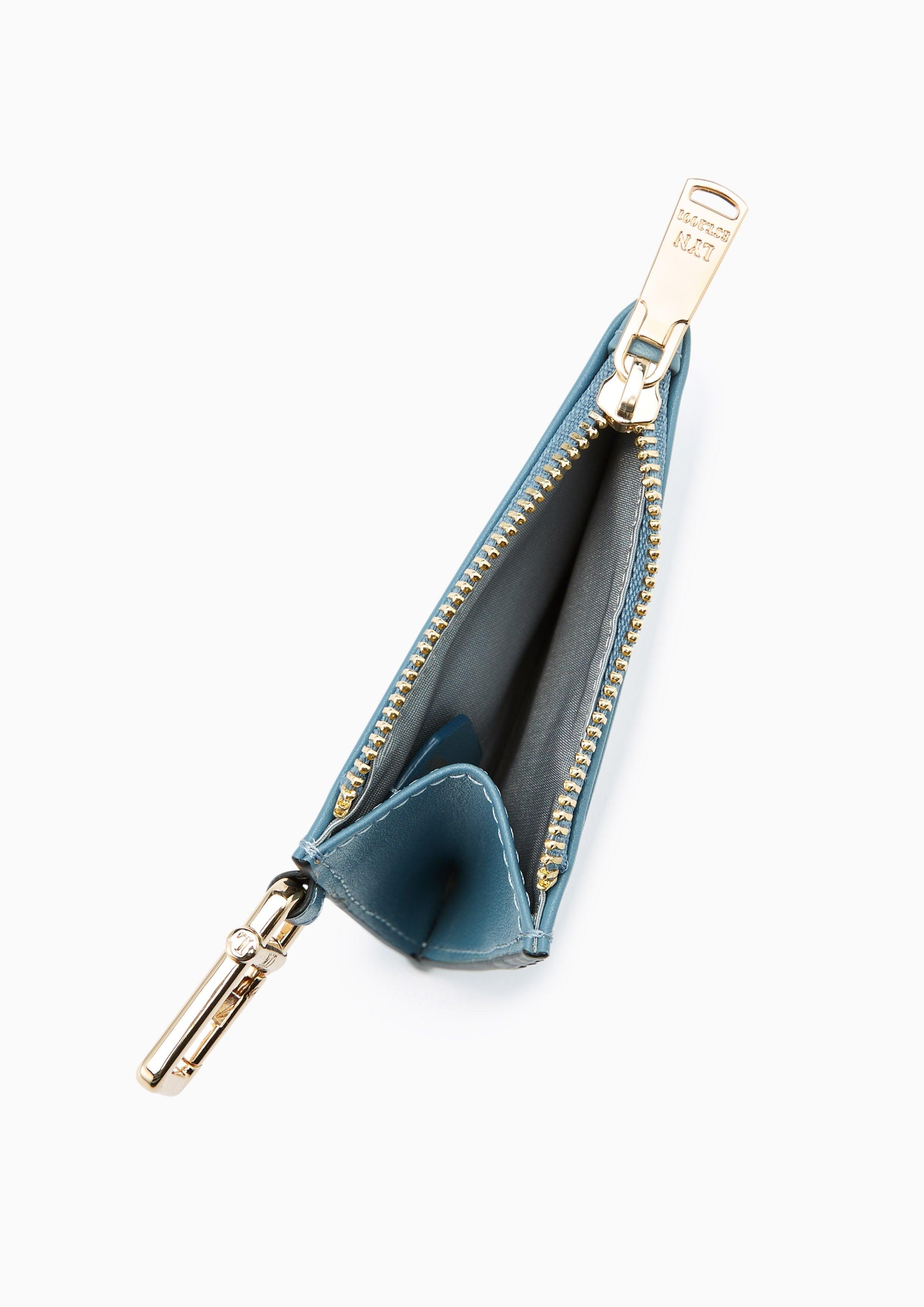 Nya Zipped Card Holder Blue