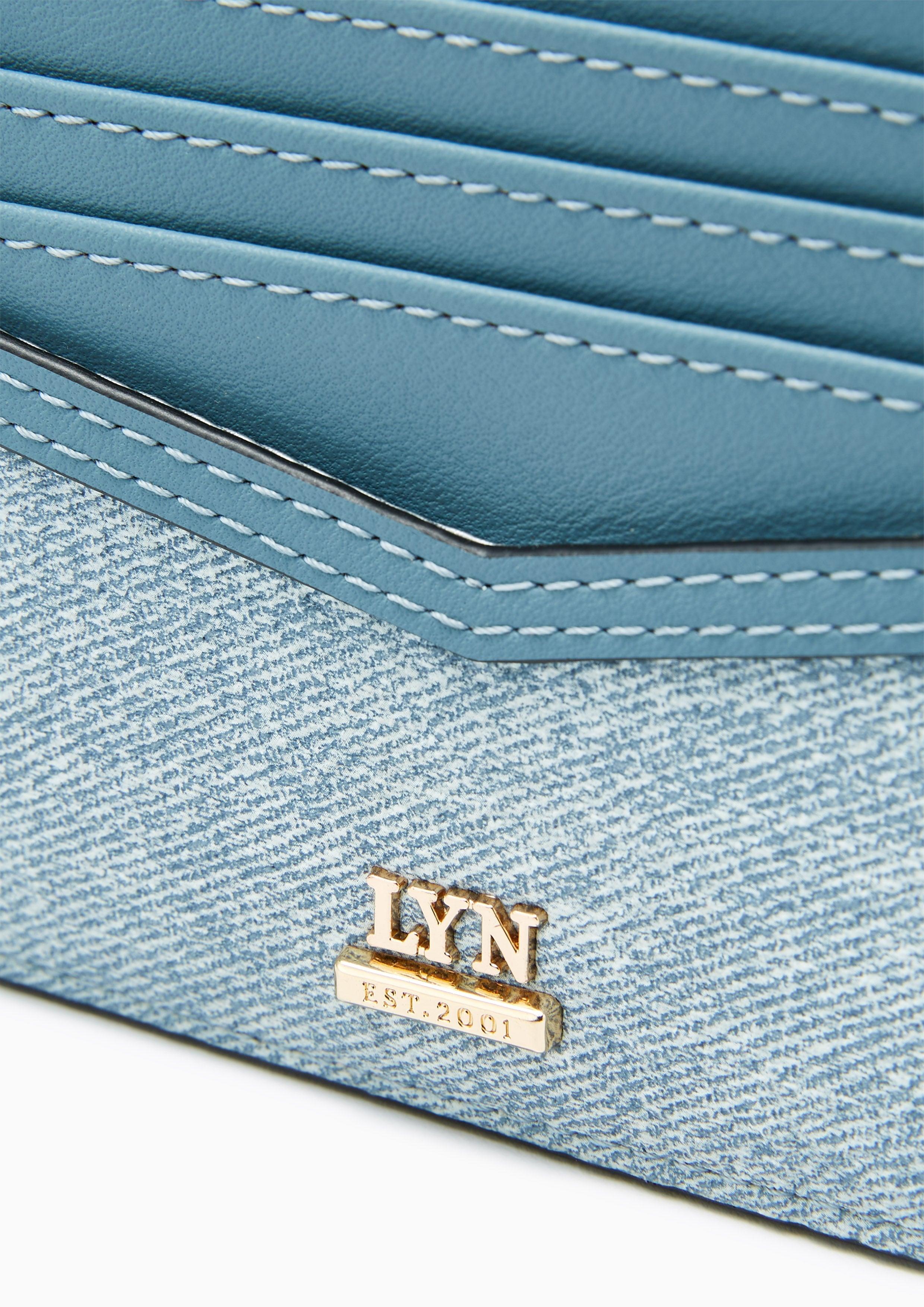 Nya Zipped Card Holder Blue