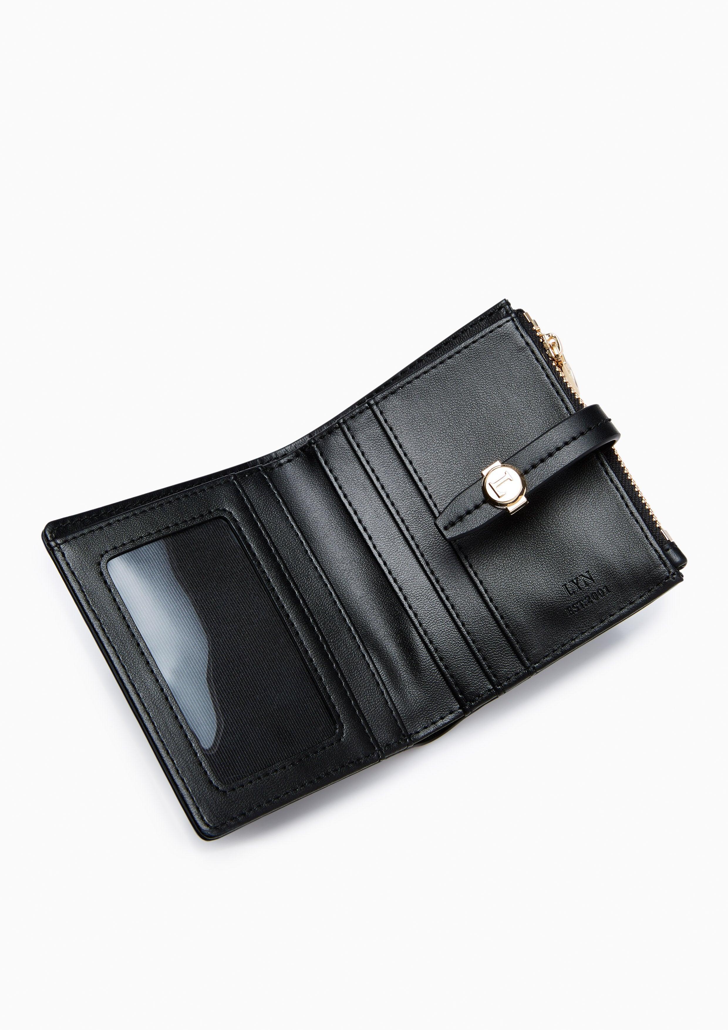 Brera Short Wallet Black - Lyn TH