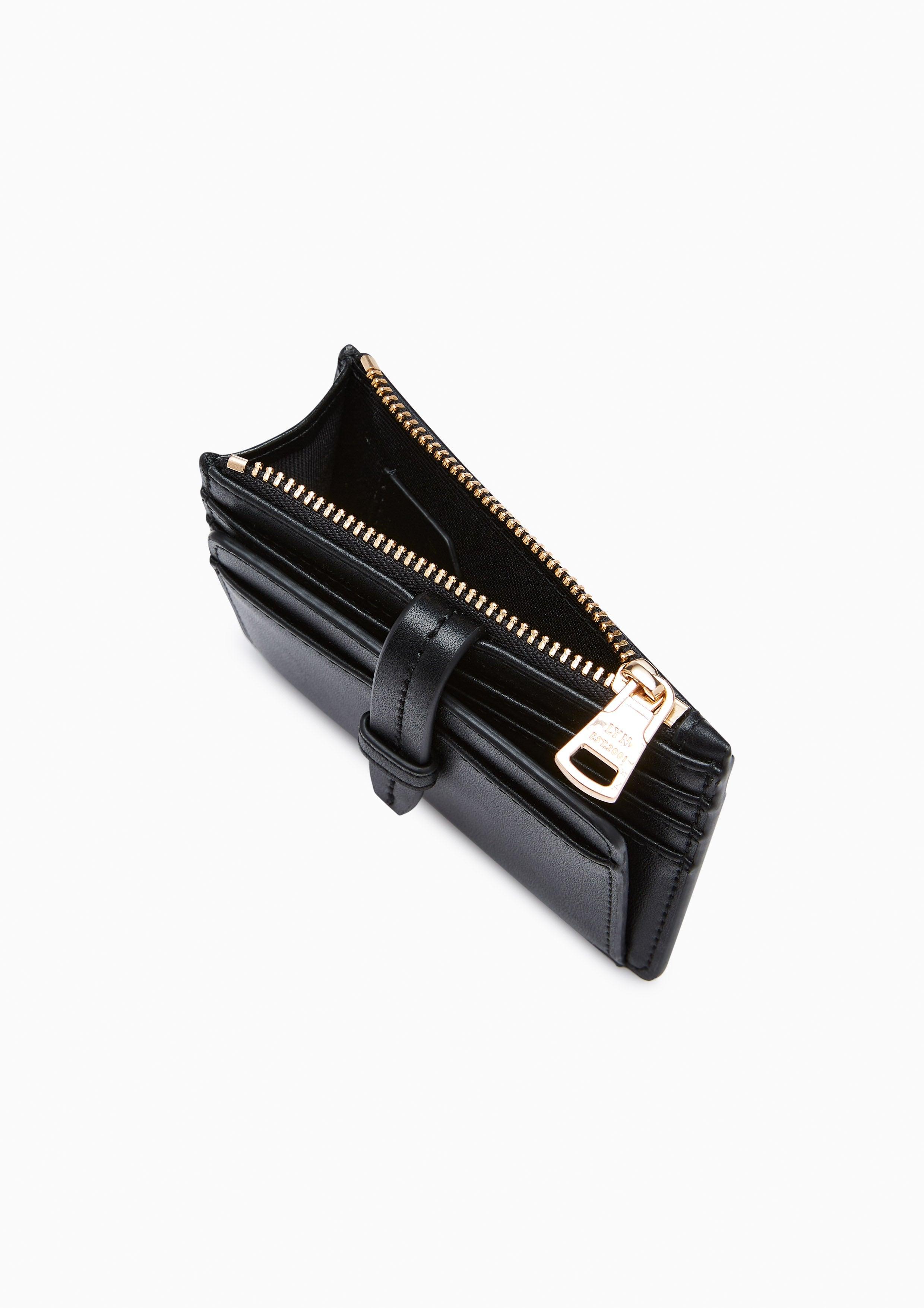 Brera Zip Card Holder Black - Lyn TH