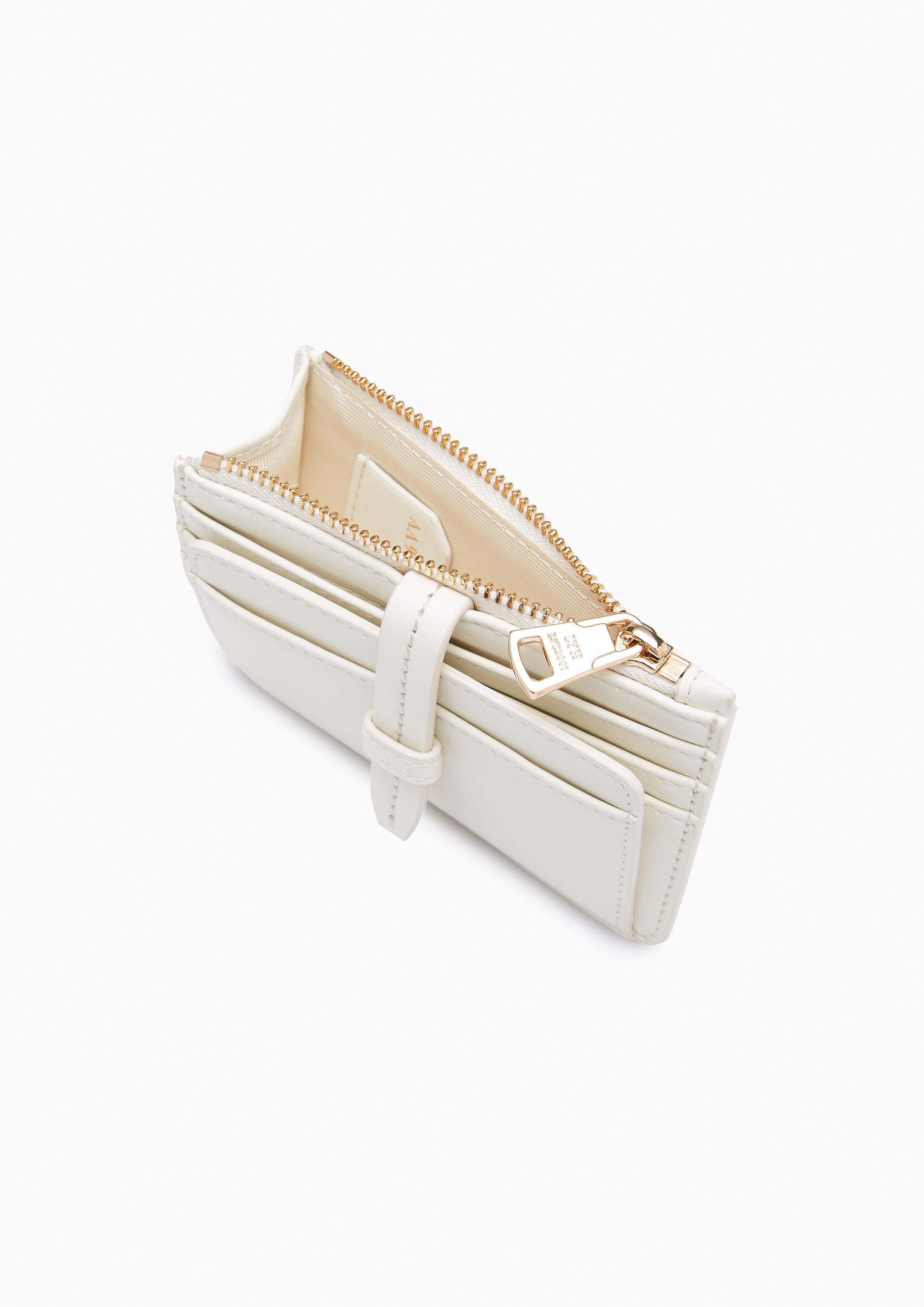 Brera Zip Card Holder Ivory - Lyn TH