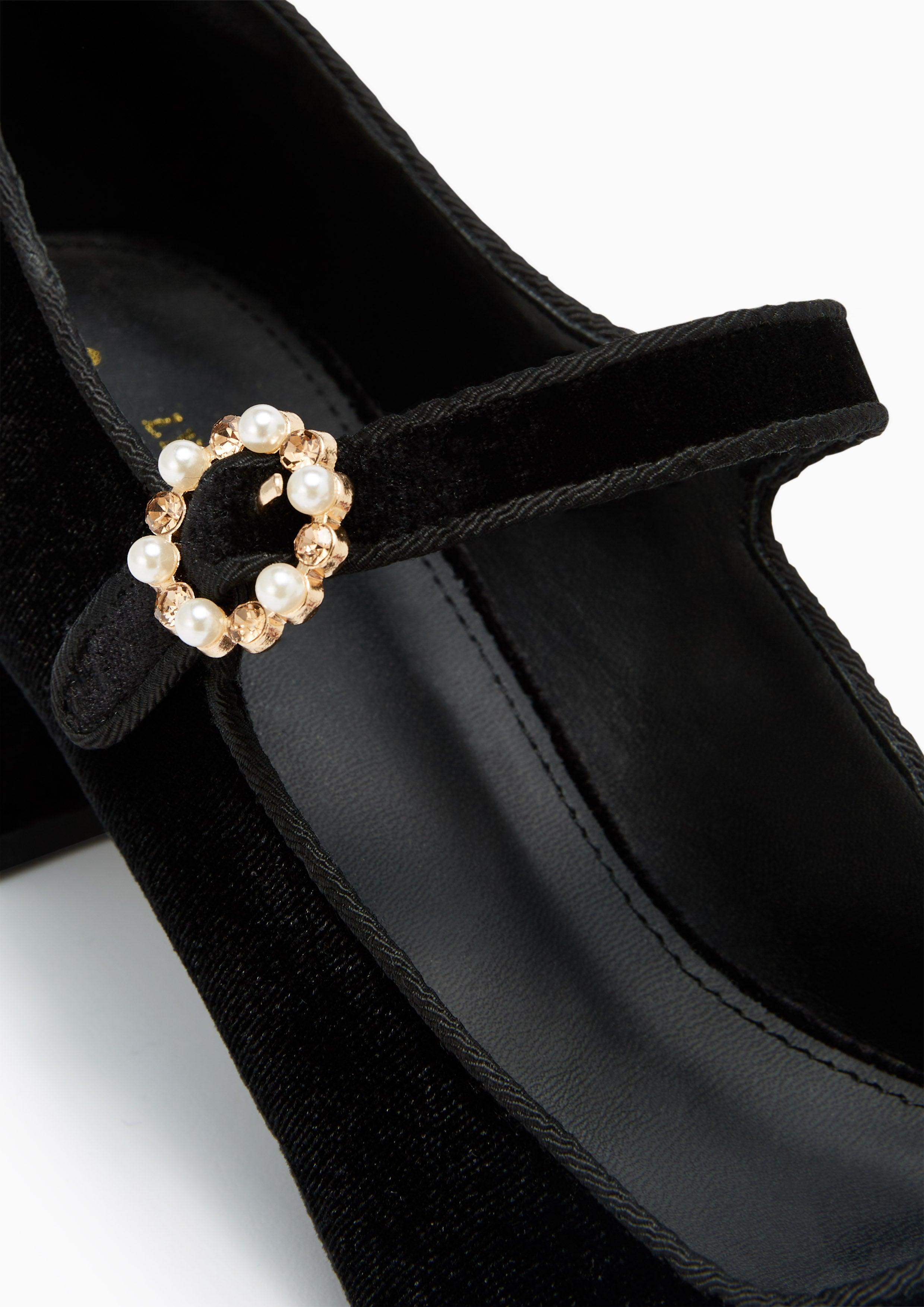 Baby'S Breath Mid Heel Maryjanes Black