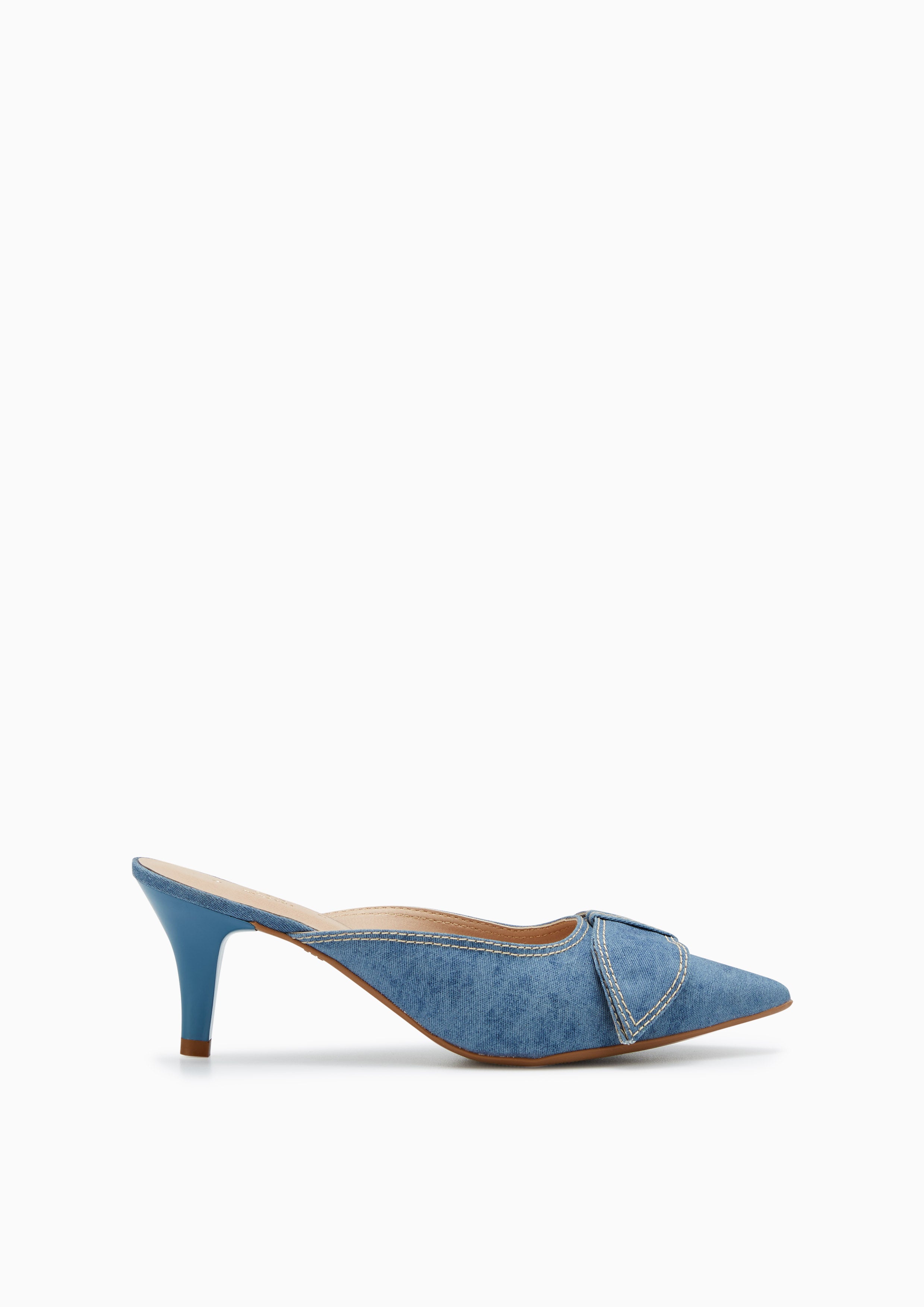 Mimic Denim High Heels Blue