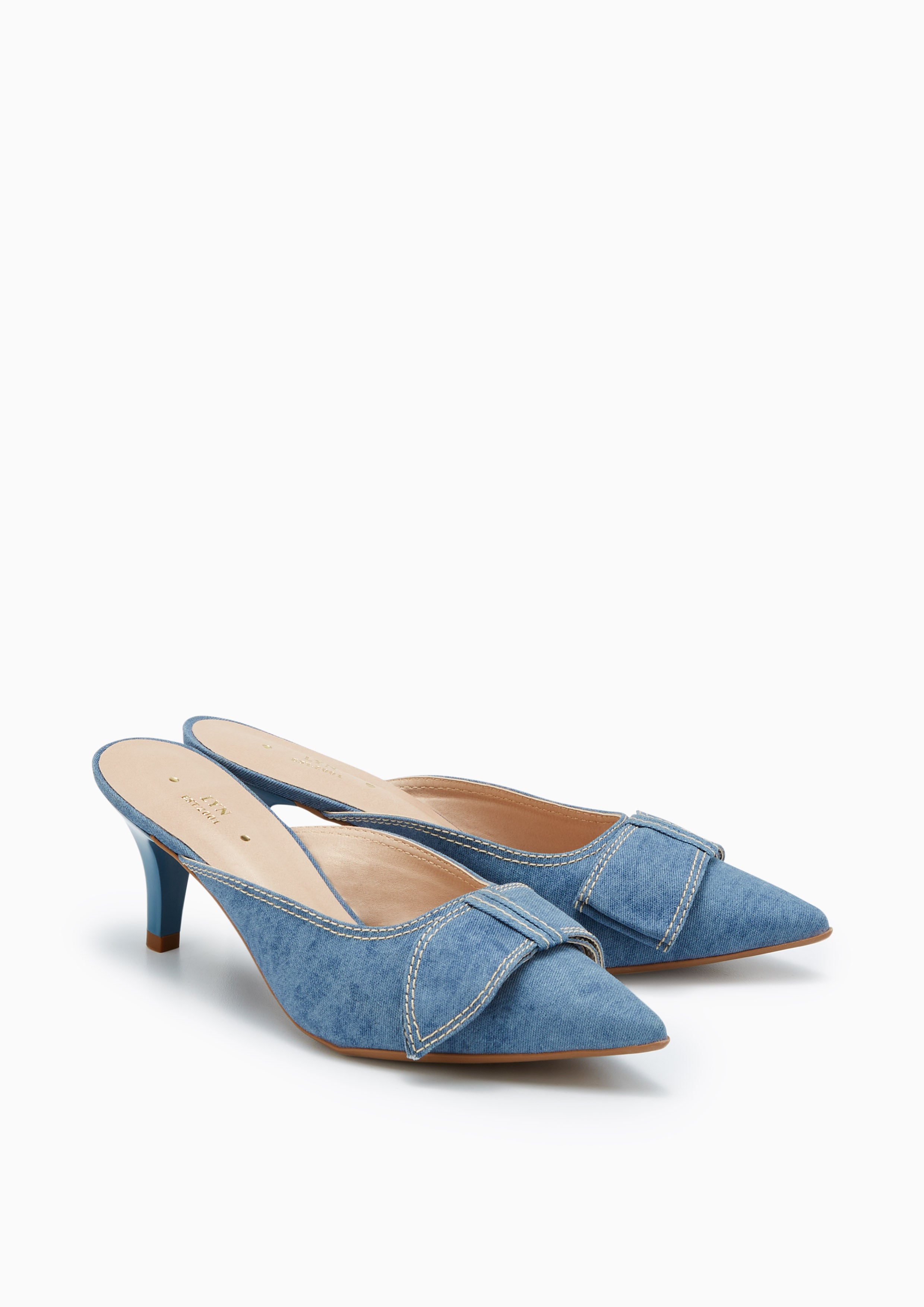 Mimic Denim High Heels Blue