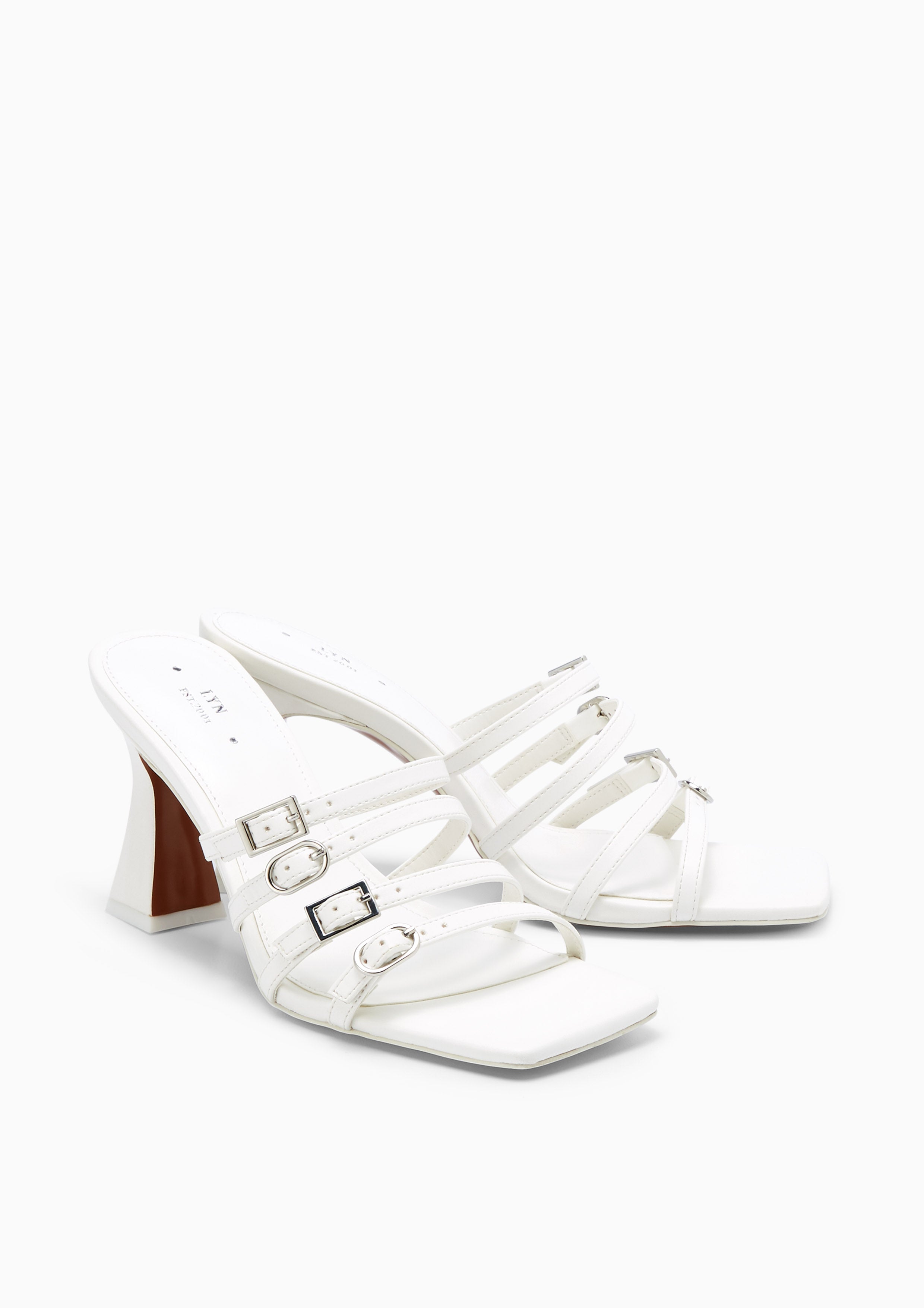 Beltbe High Heel Sandals White - Lyn TH