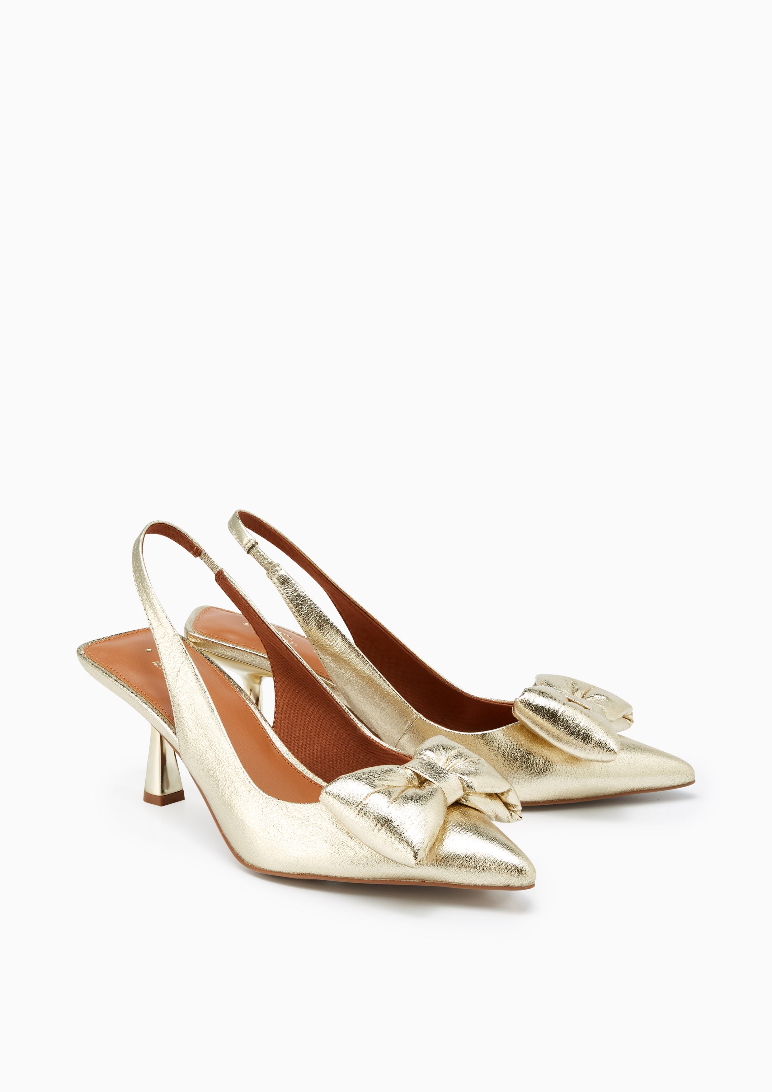 Bow Berry Slingback Gold - Lyn TH