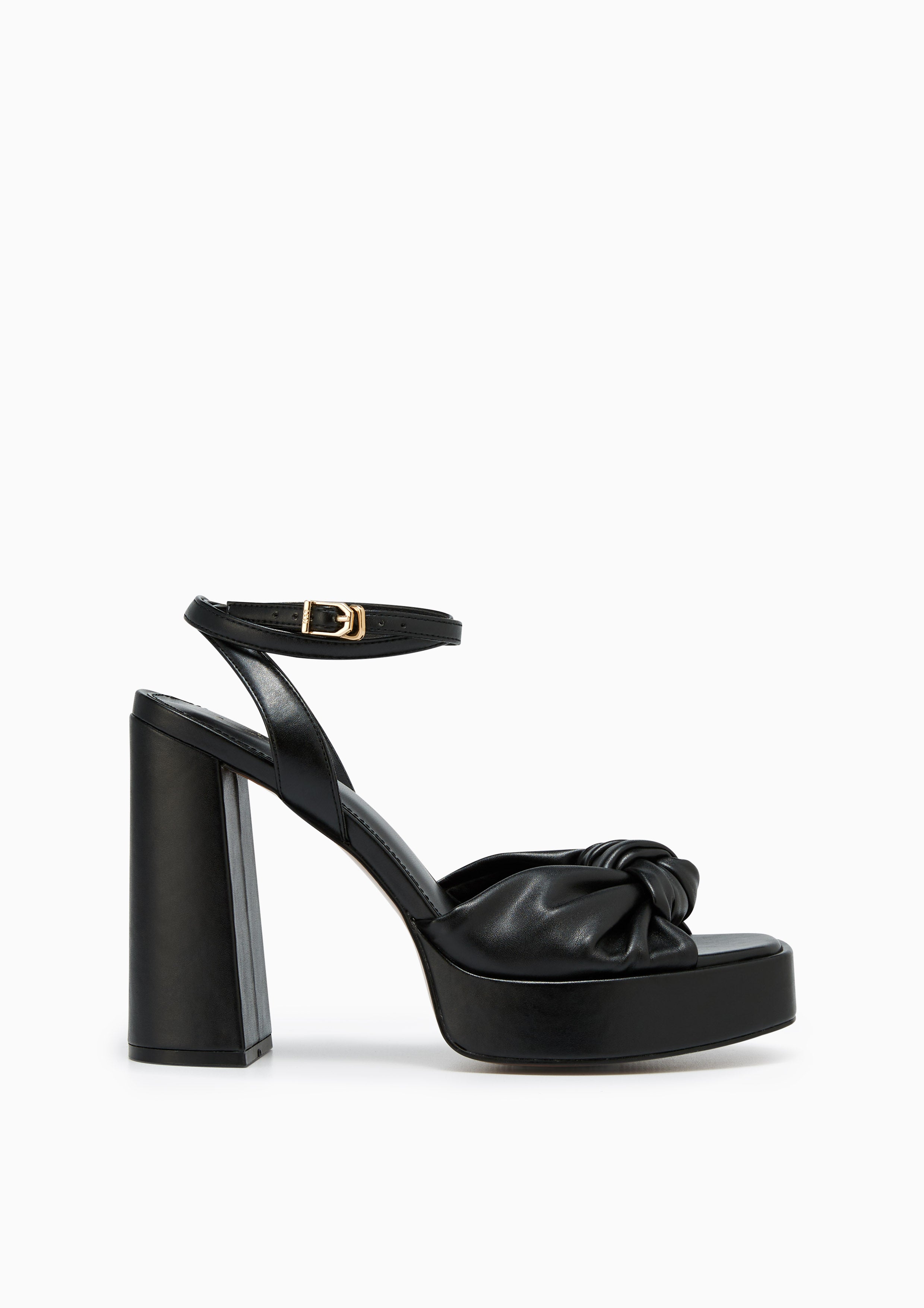 Begonia Platform Heel Slingbacks Black - Lyn TH