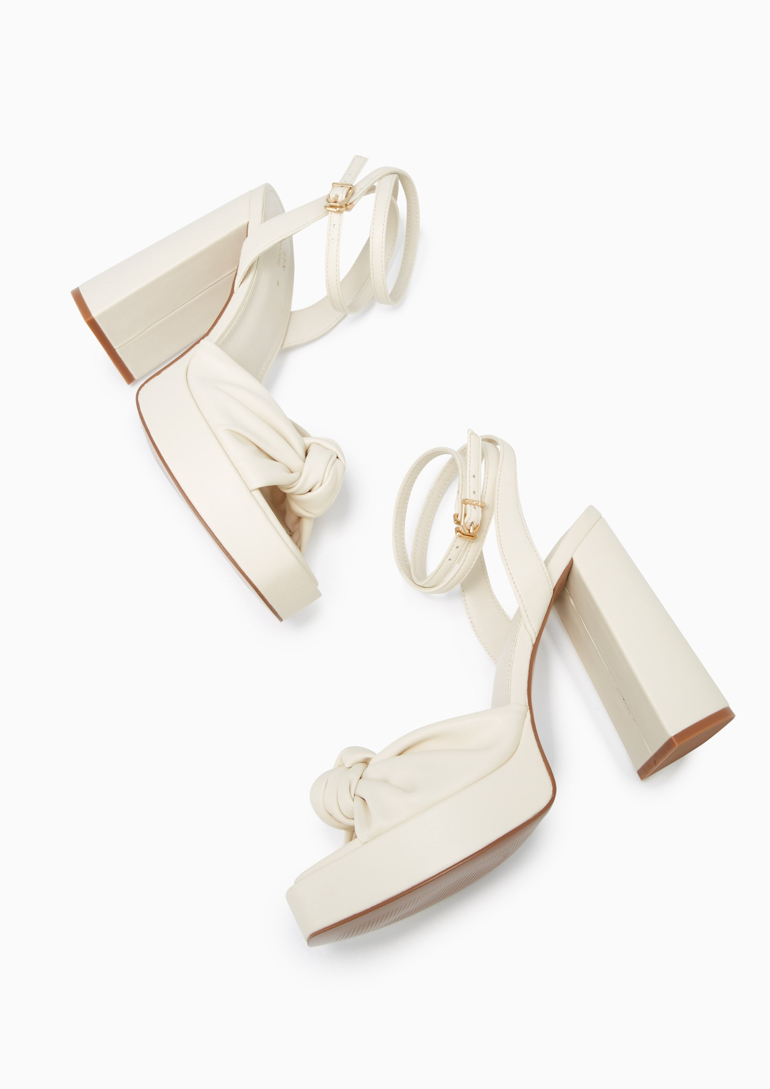 Begonia Platform Heel Slingbacks Ivory - Lyn TH