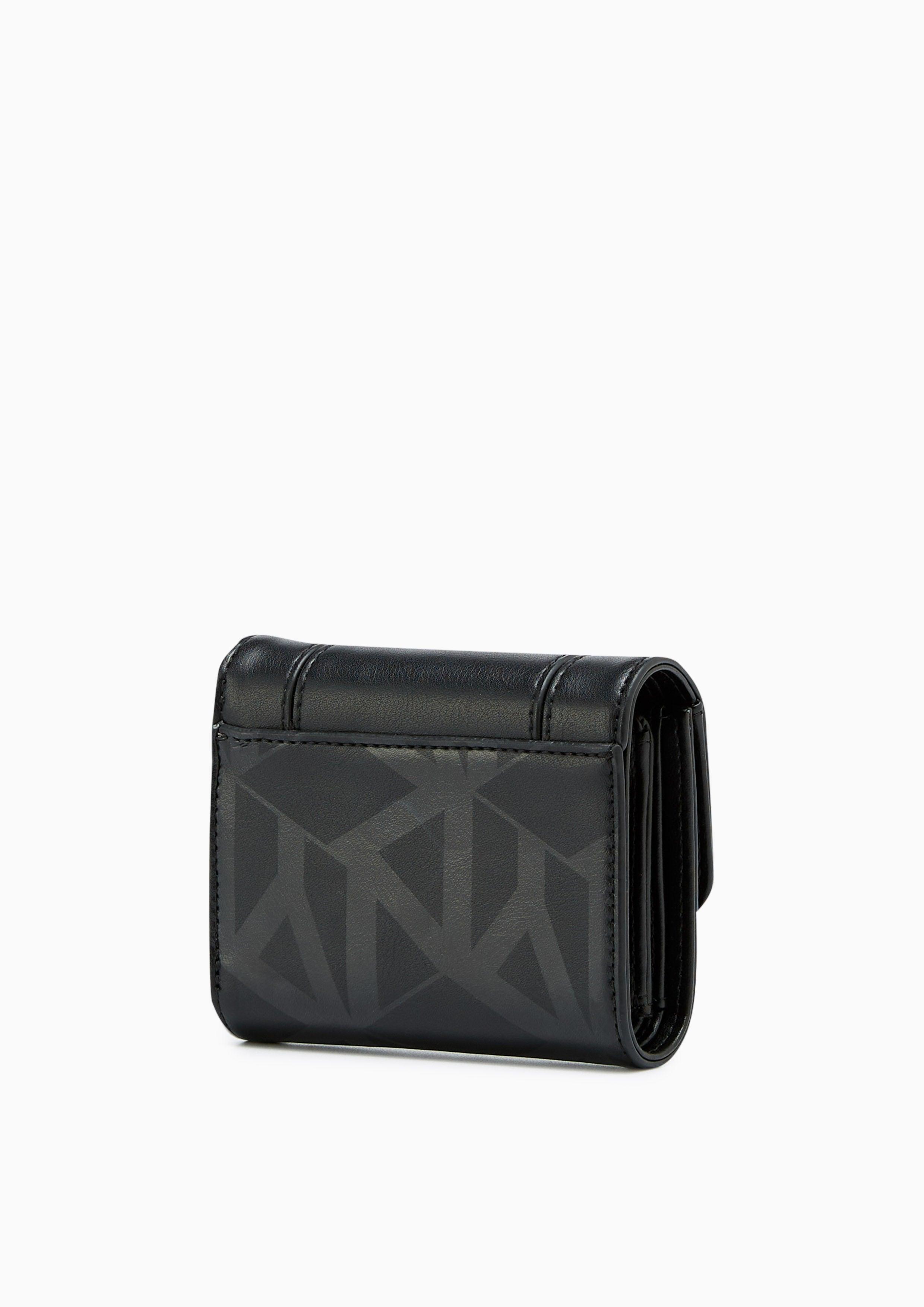 Athens Inf Short Wallet Printed Black - Lyn TH