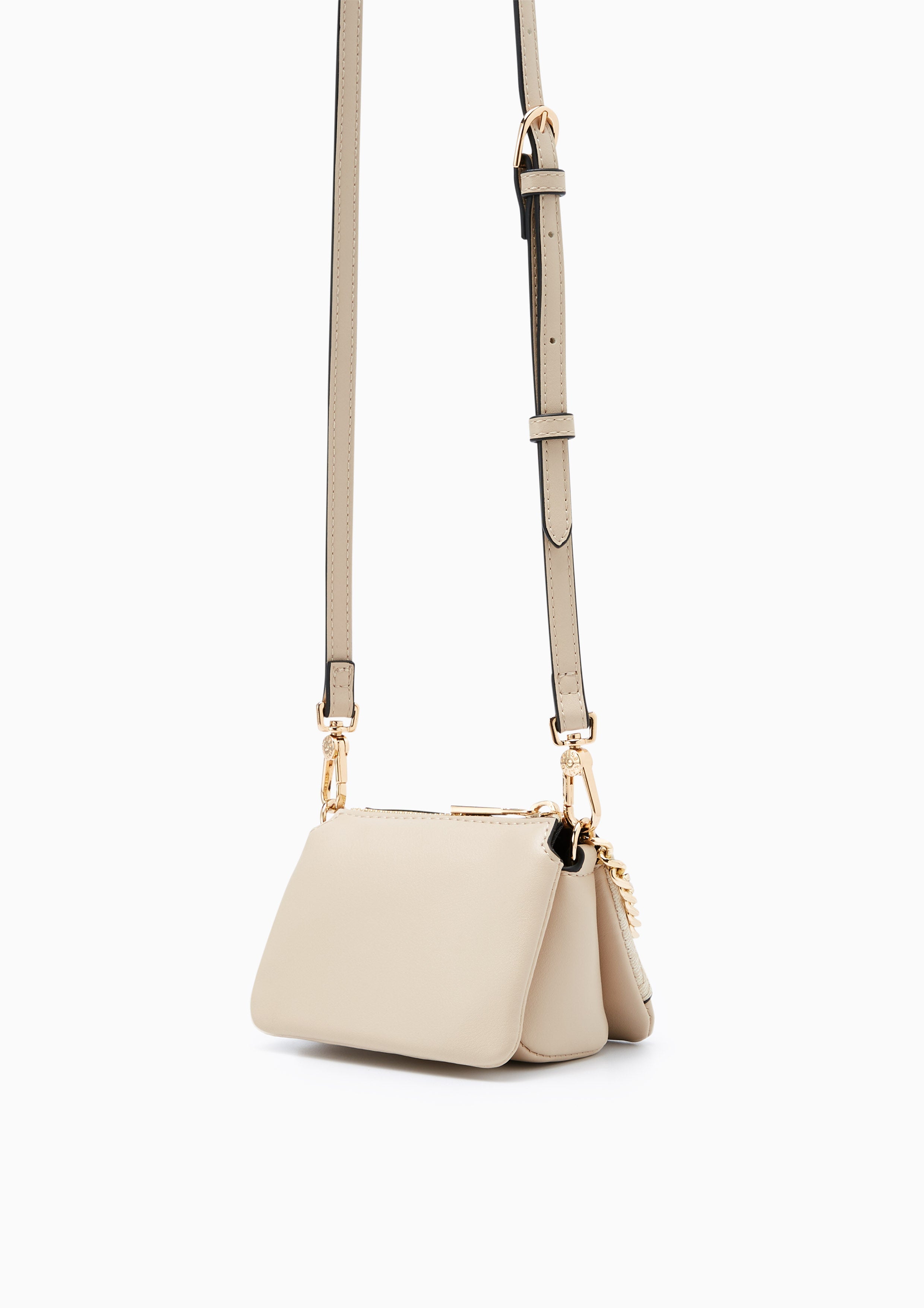 Twistta Mini Crossbody Bag Beige