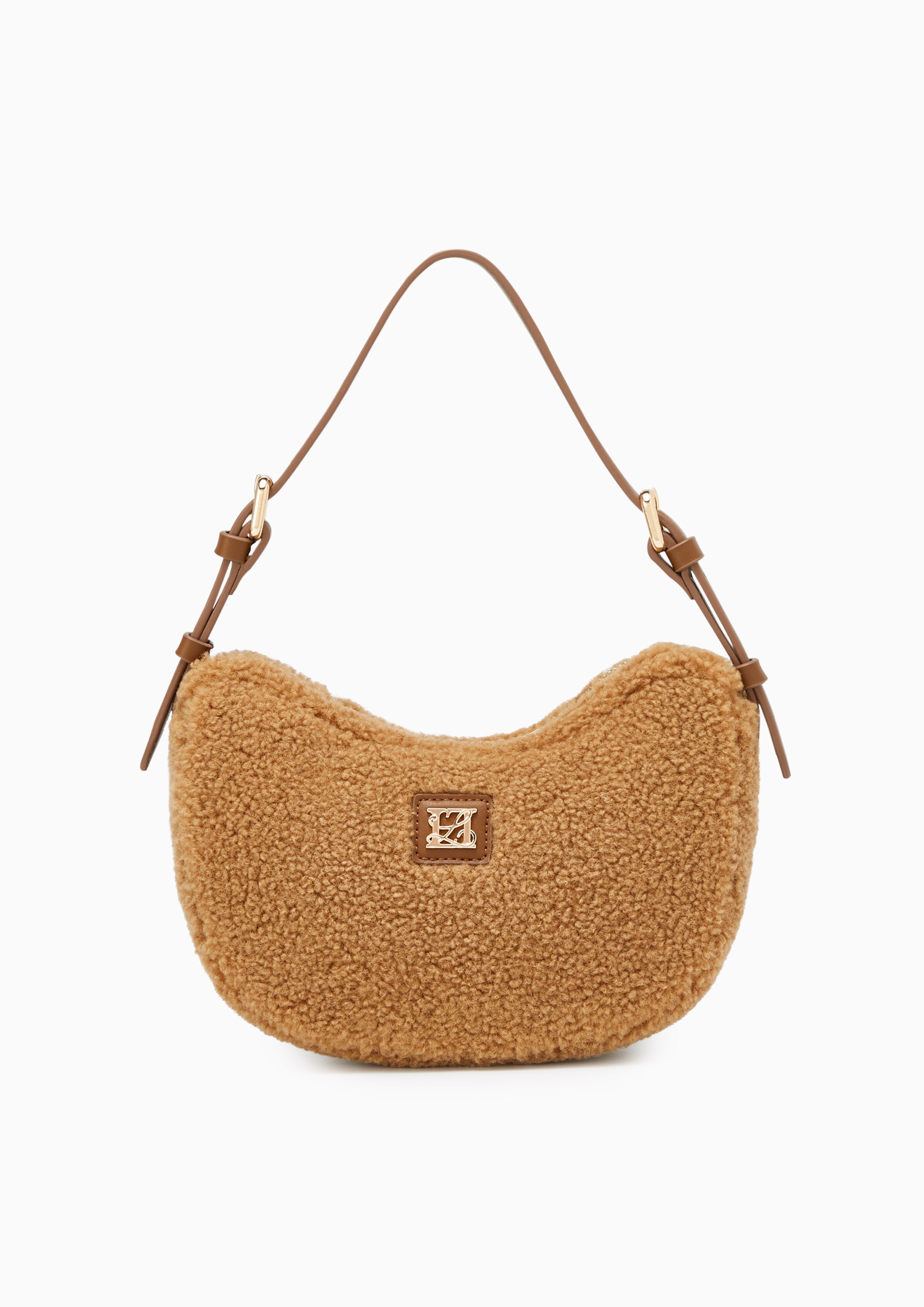 Neva Fur Shoulder Bag Light Brown