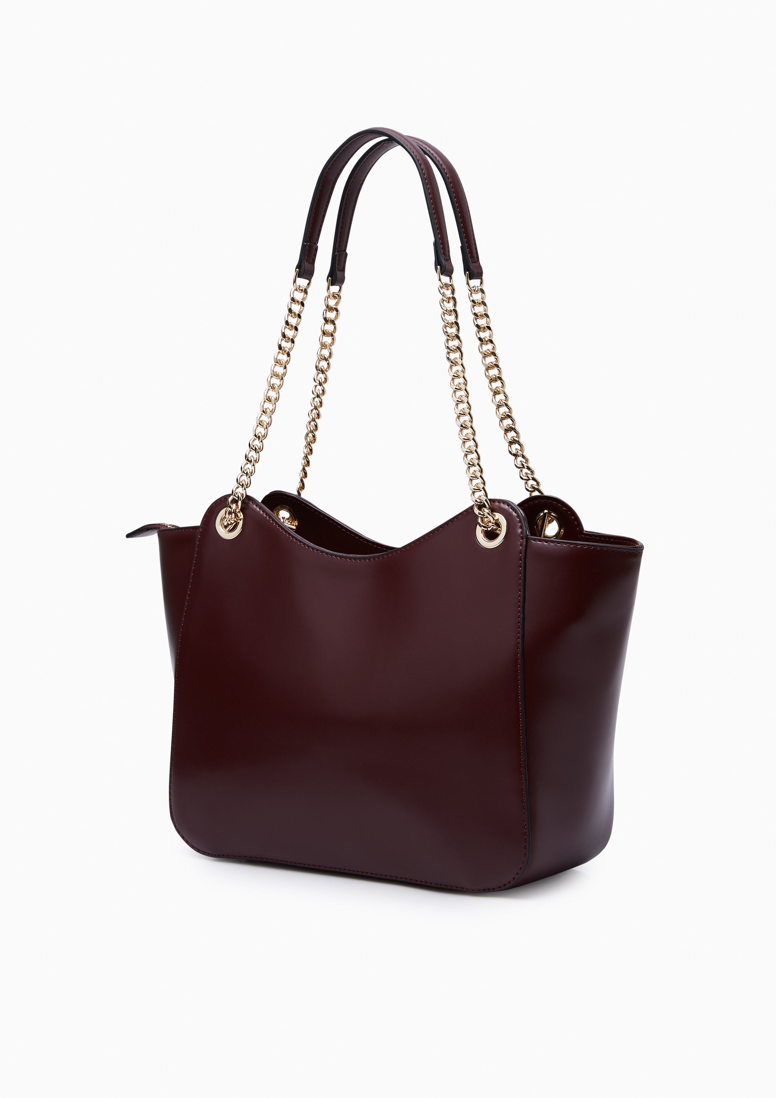 Sweet Heart Tote Bag Dark Red