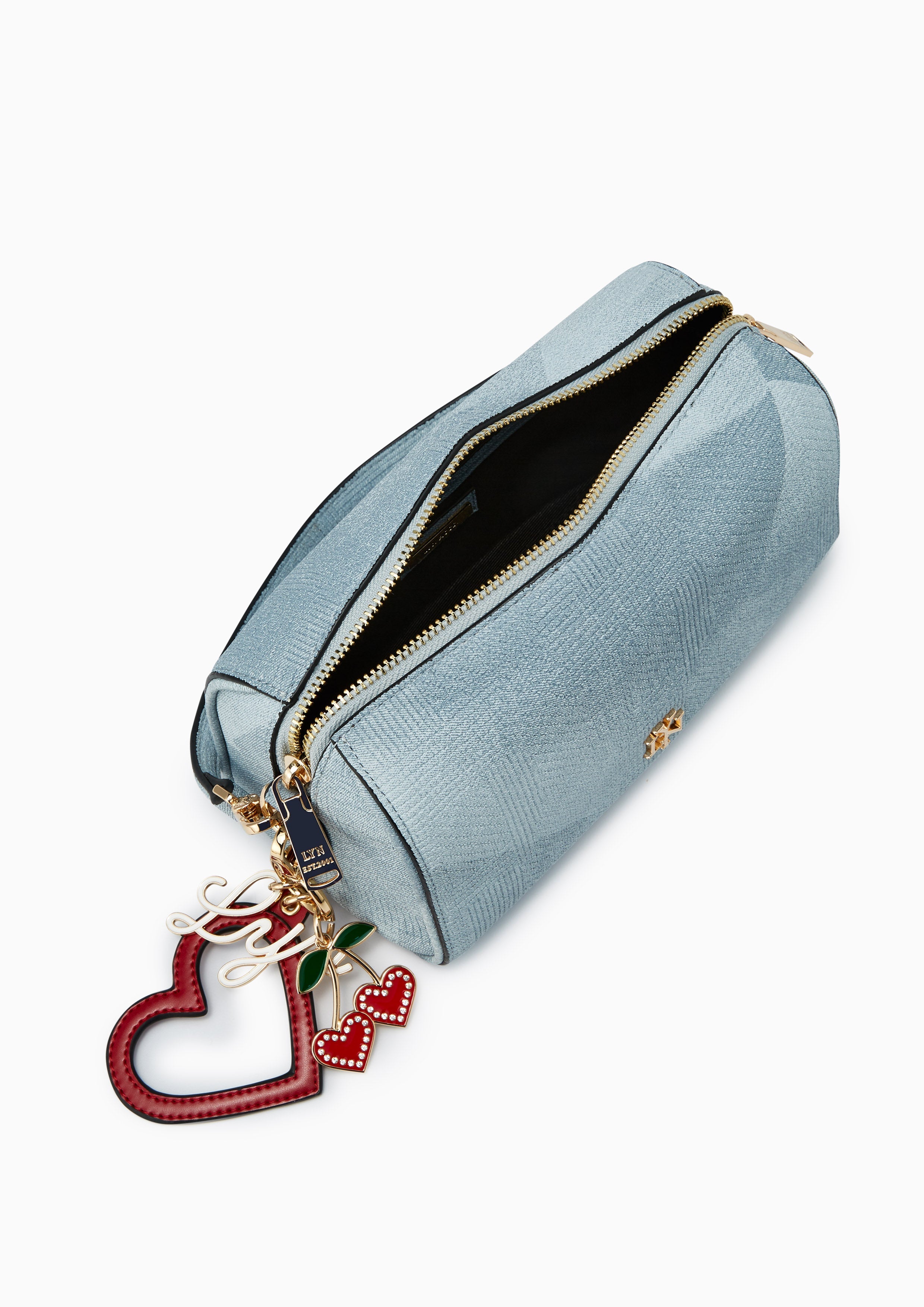 Sweet Heart Top Handle Bag Blue