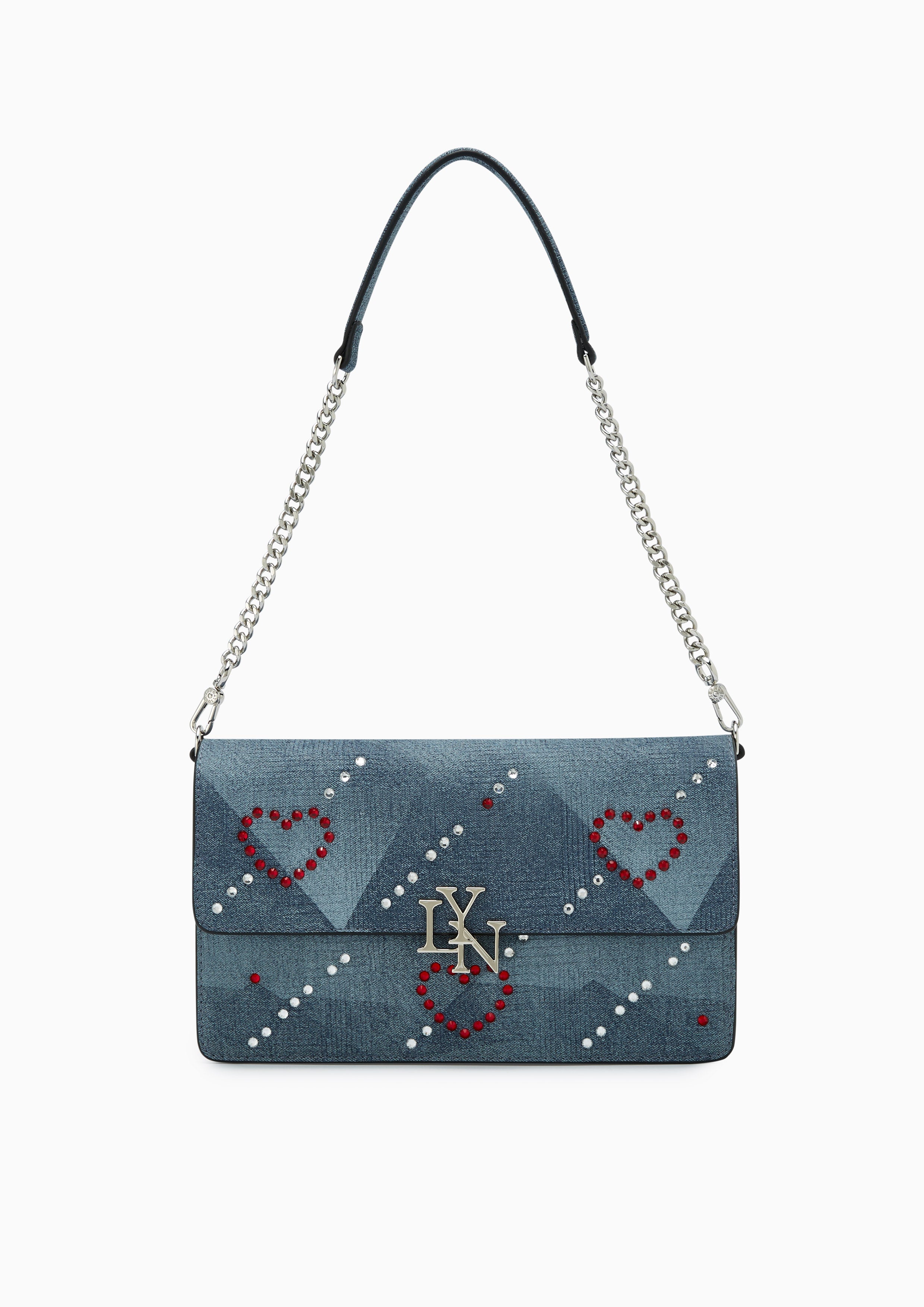 Sweet Heart Shoulder Bag Blue