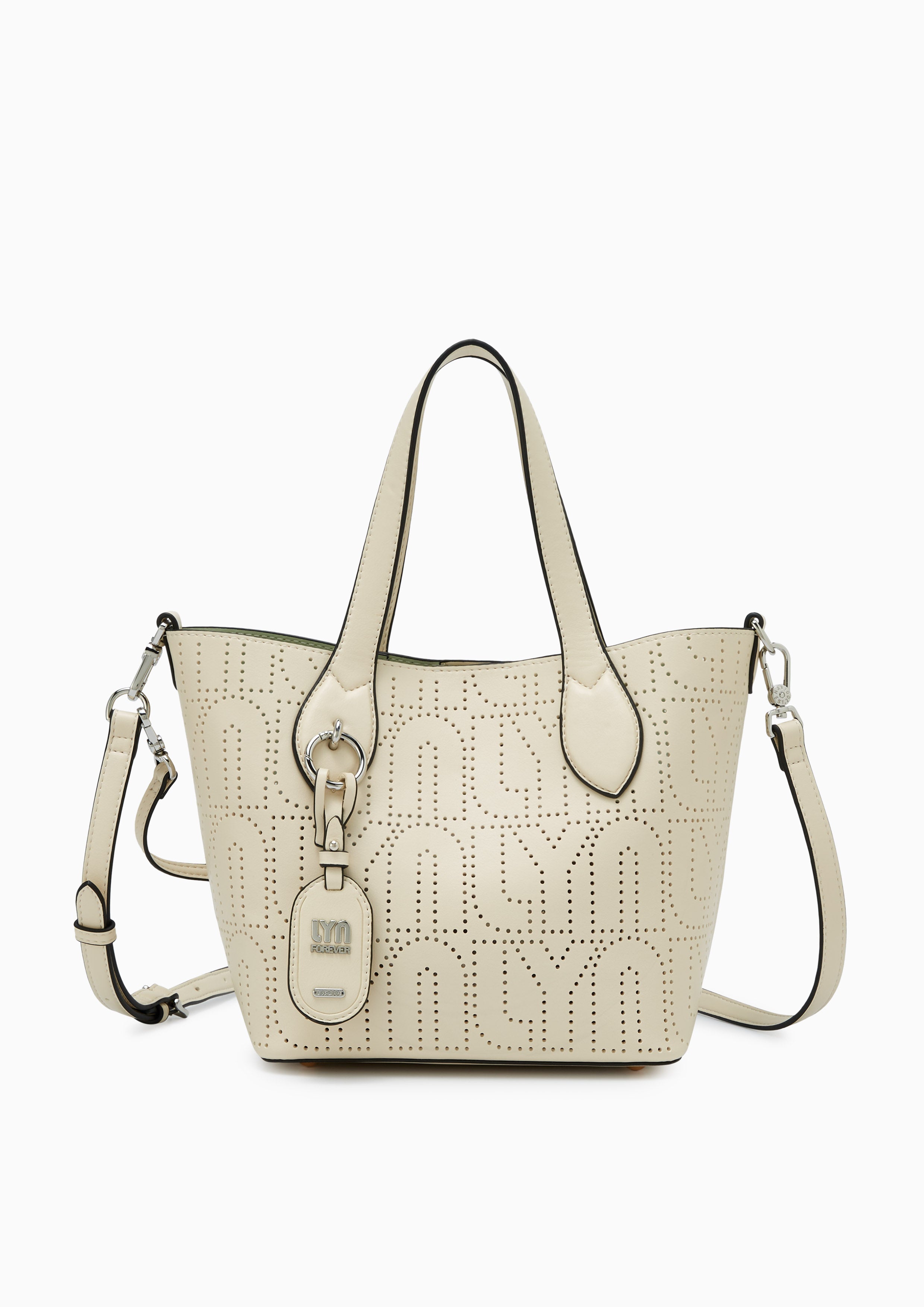 Tyla M Top Handle Bag Beige