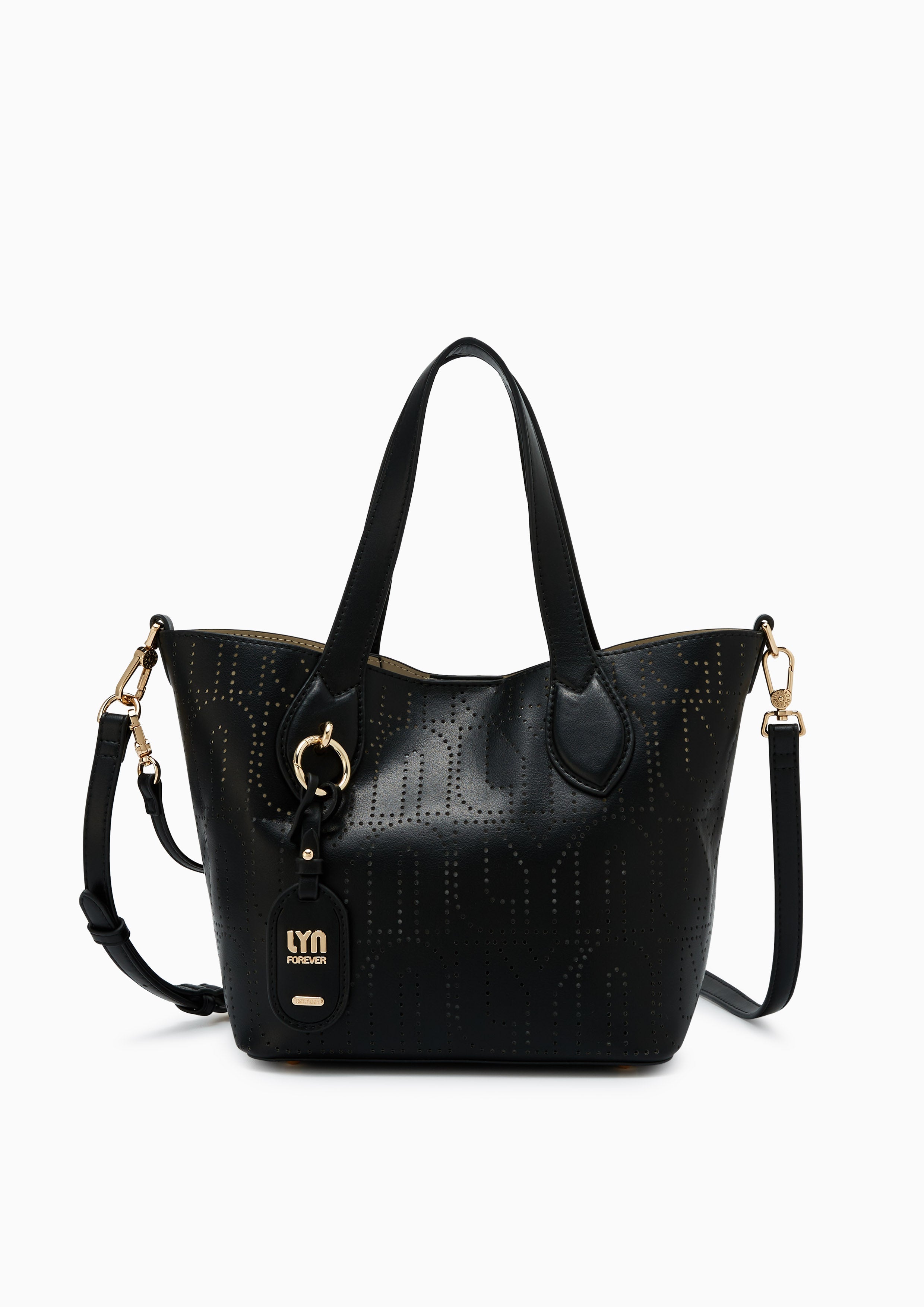 Tyla M Top Handle Bag Black