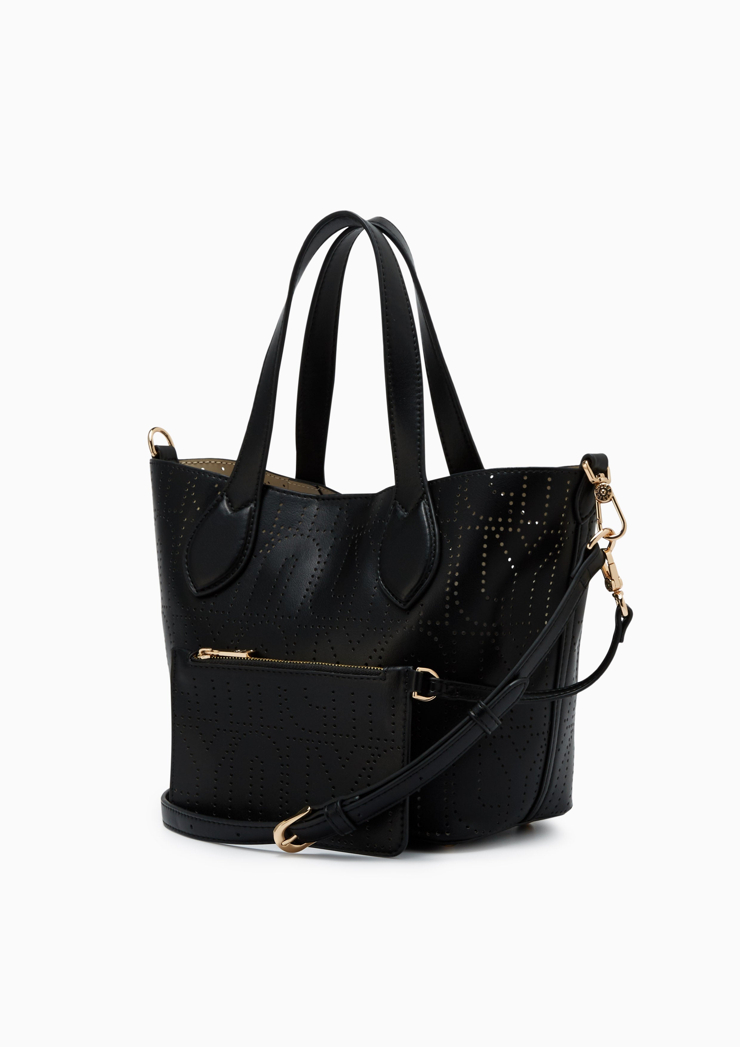 Tyla M Top Handle Bag Black