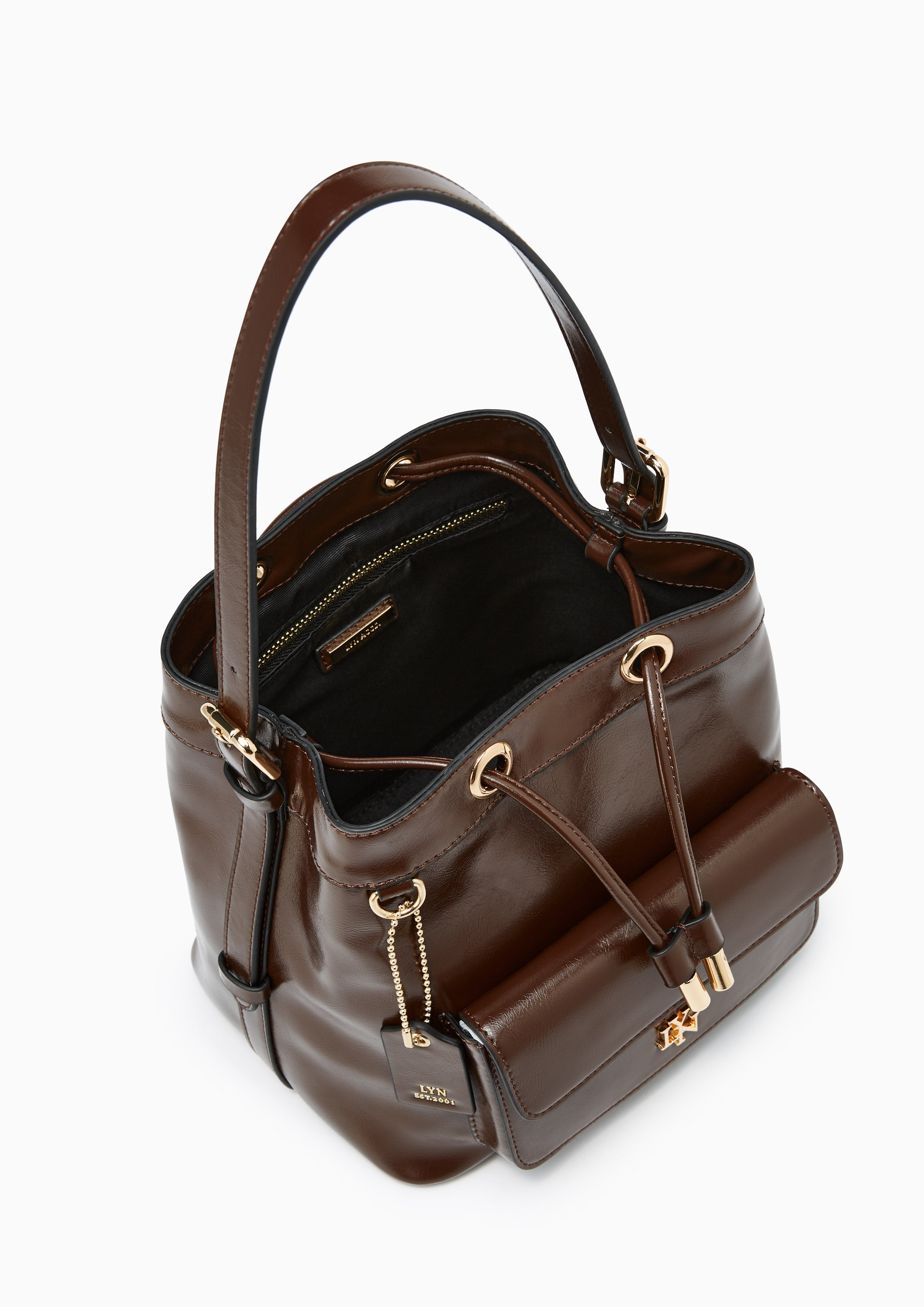 Romy Bucket Bag Dark Brown