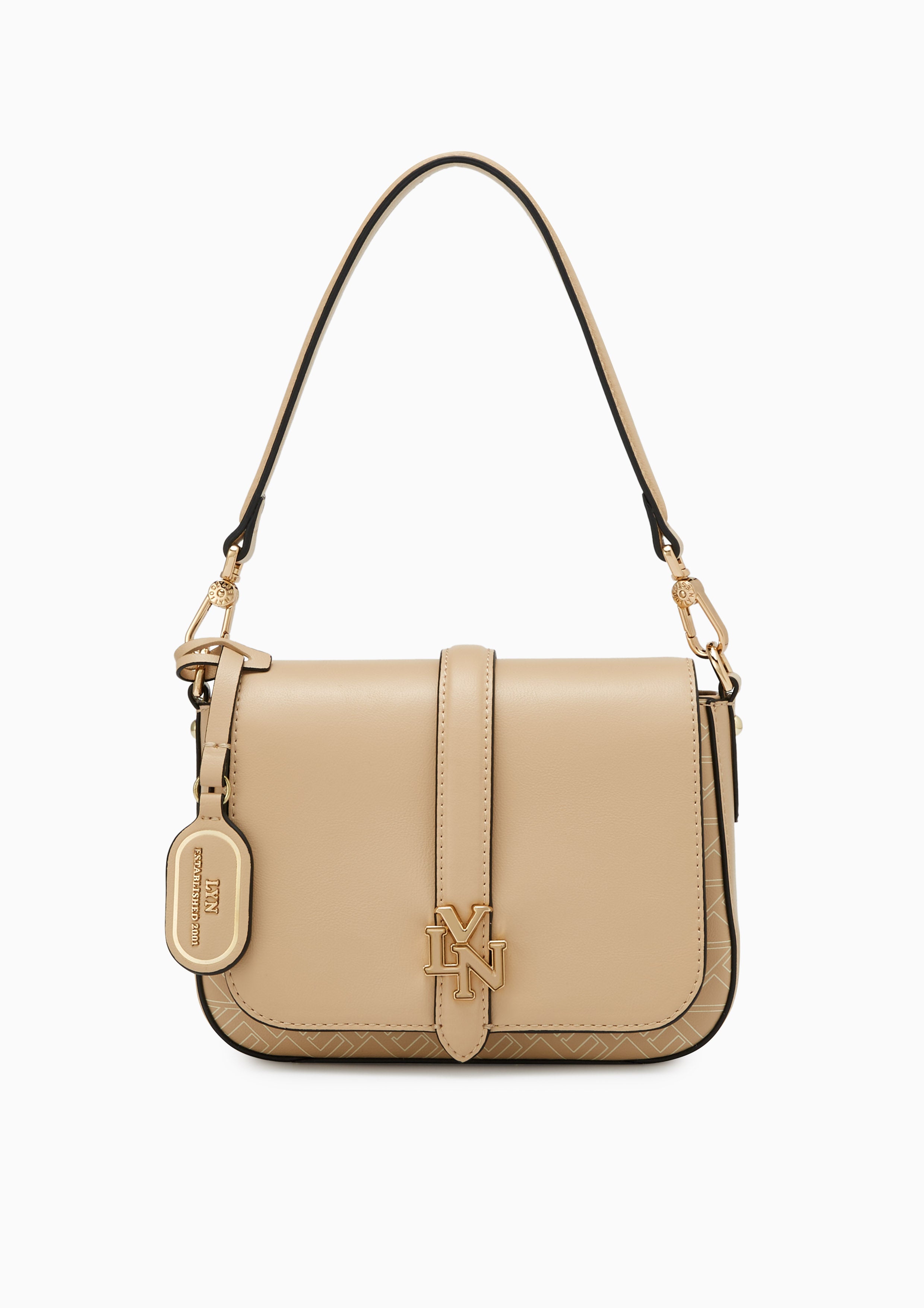 Jolene Shoulder Bag Printed Beige