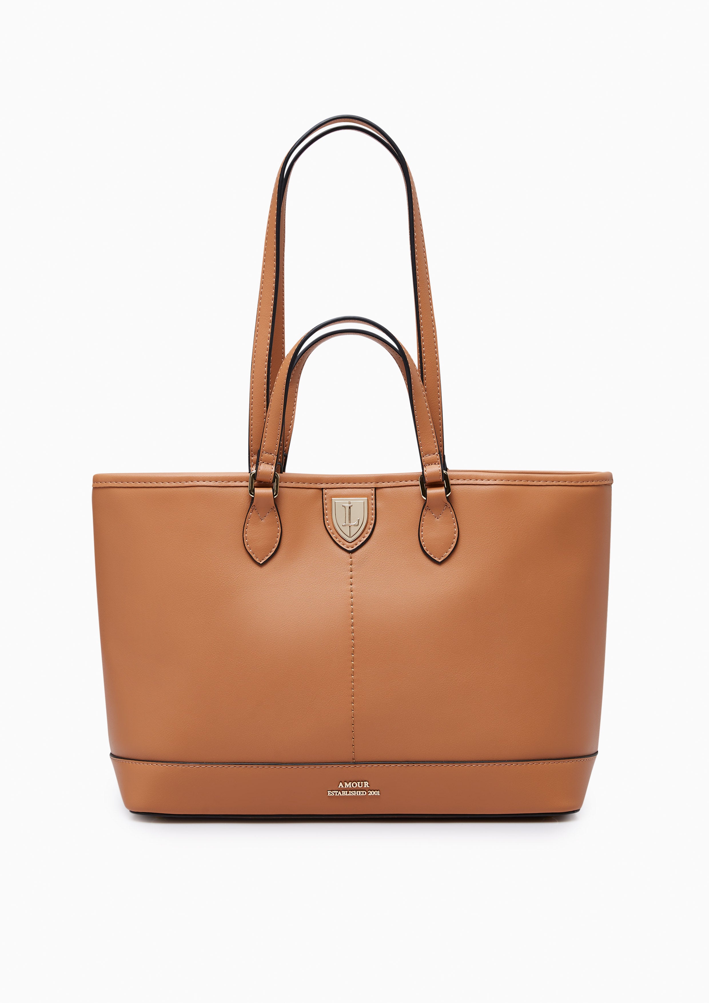 Gaby Shopping Tote Bag Light Brown