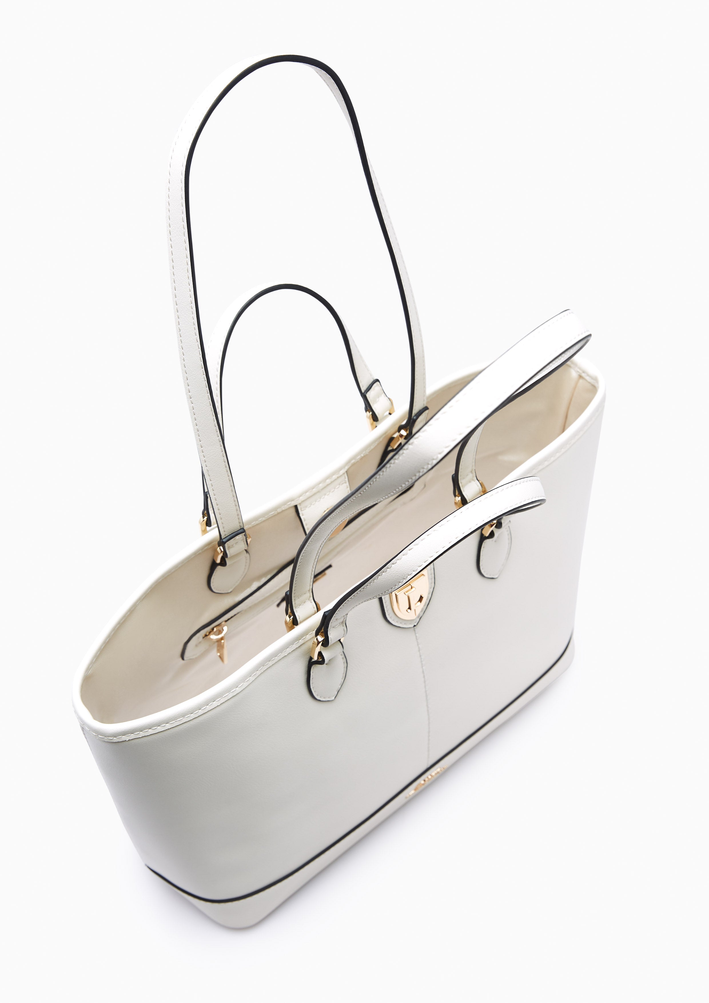 Gaby Shopping Tote Bag Ivory