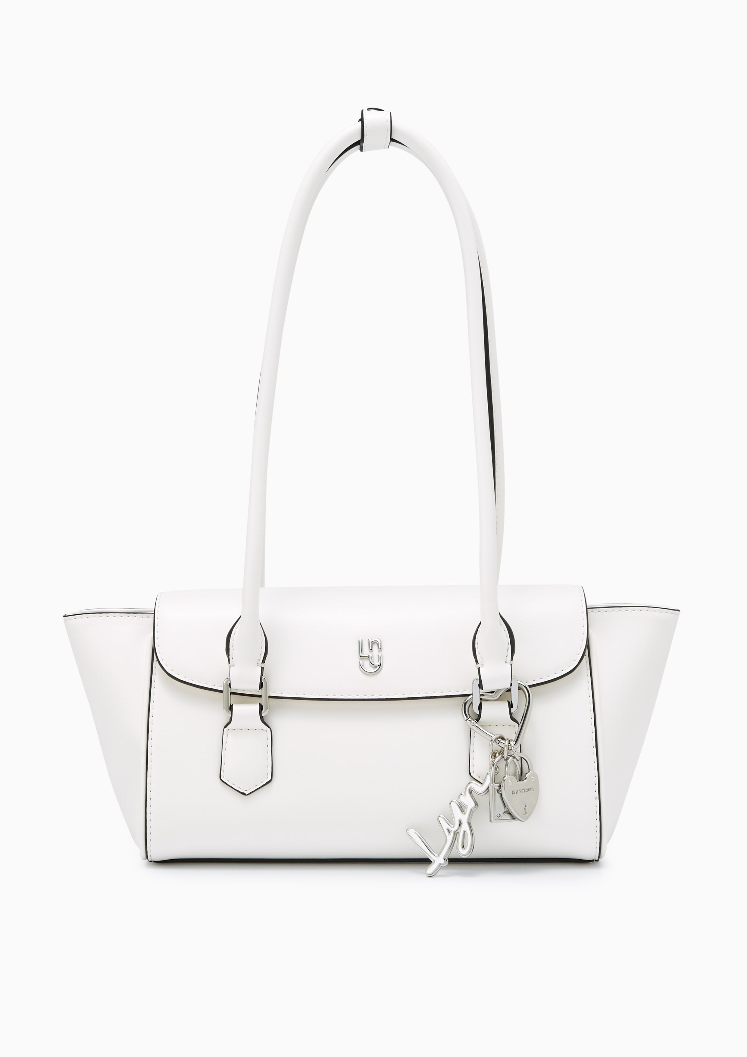 Reina Hobo Shoulder Bag White