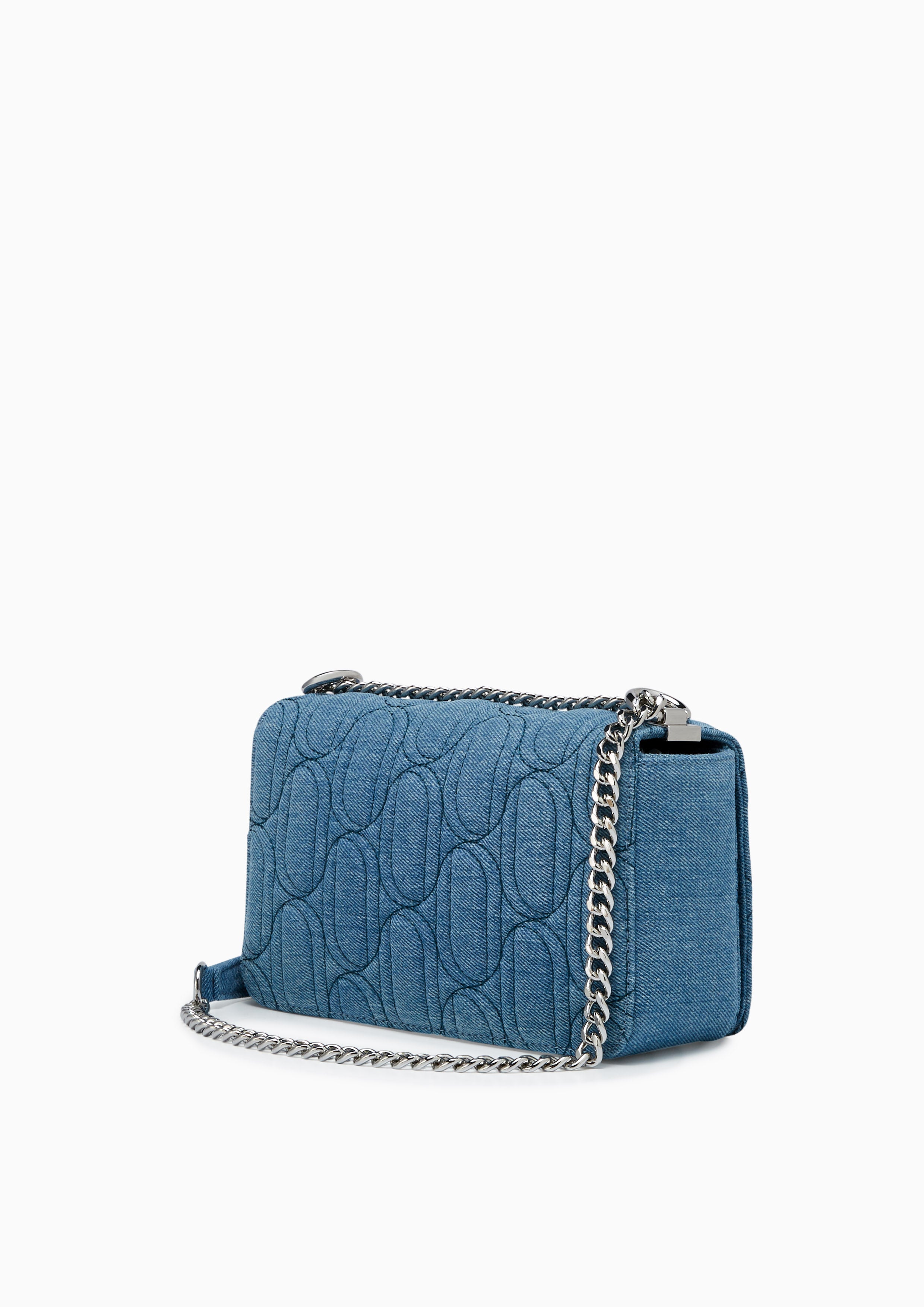 Moon Inf Denim M Crossbody Bag Blue