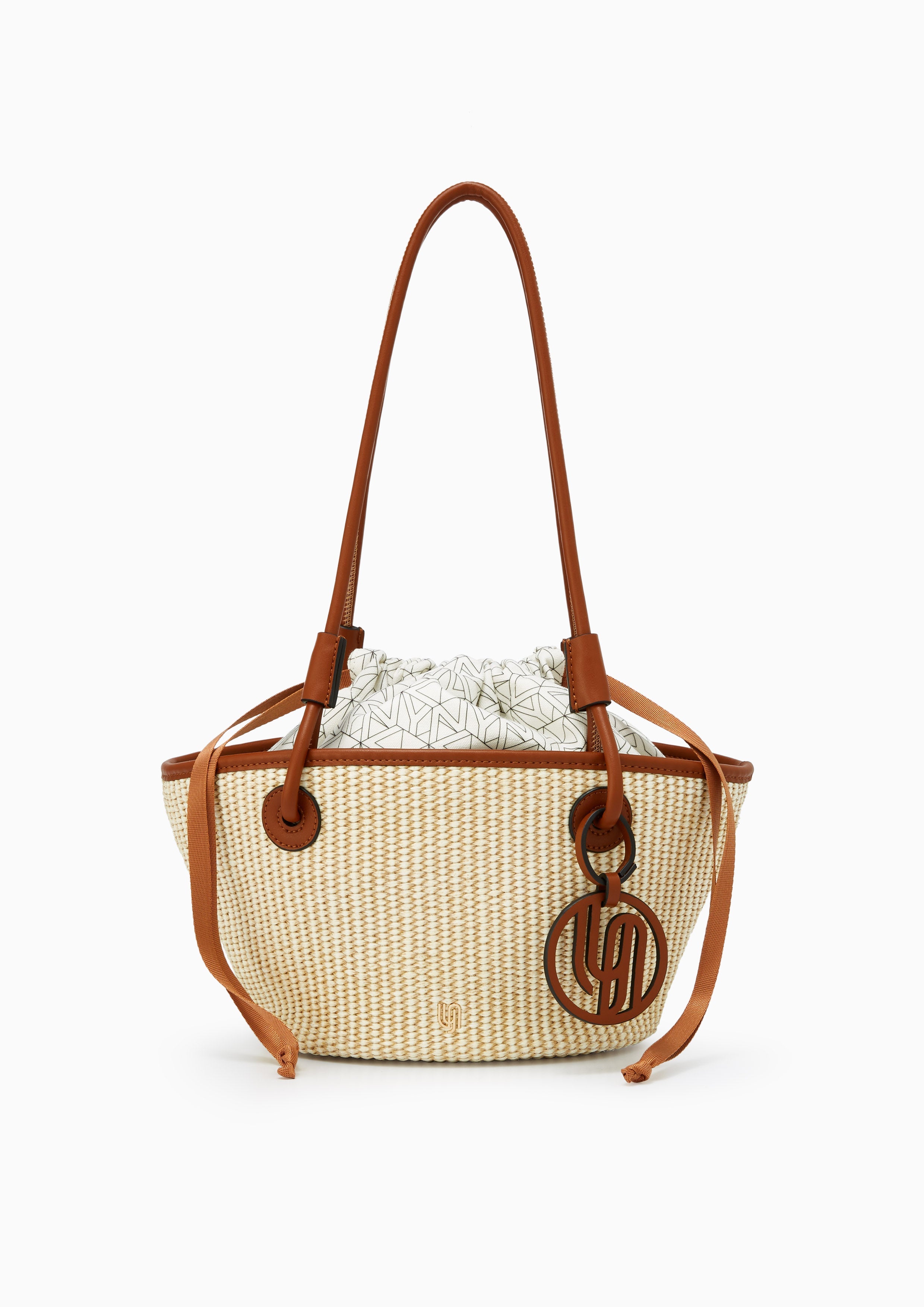 Makayla Infinite S Basket Tote Bag Brown