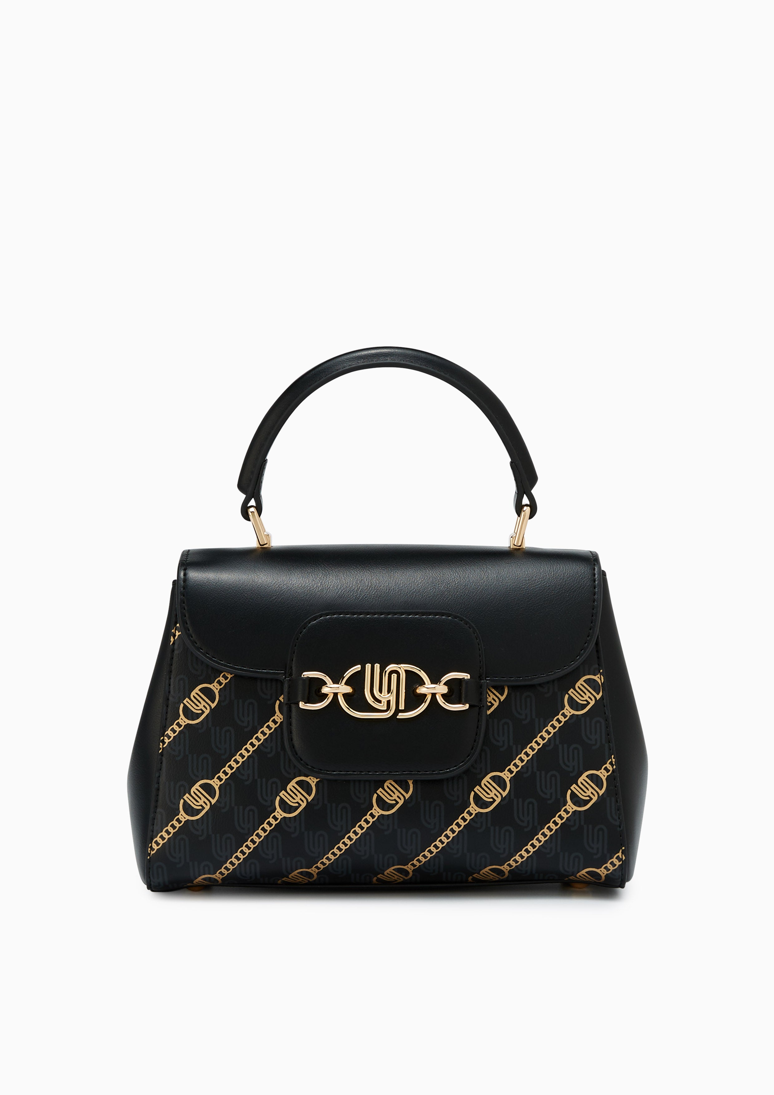 Neola Infinite Top Handle Bag Printed Black