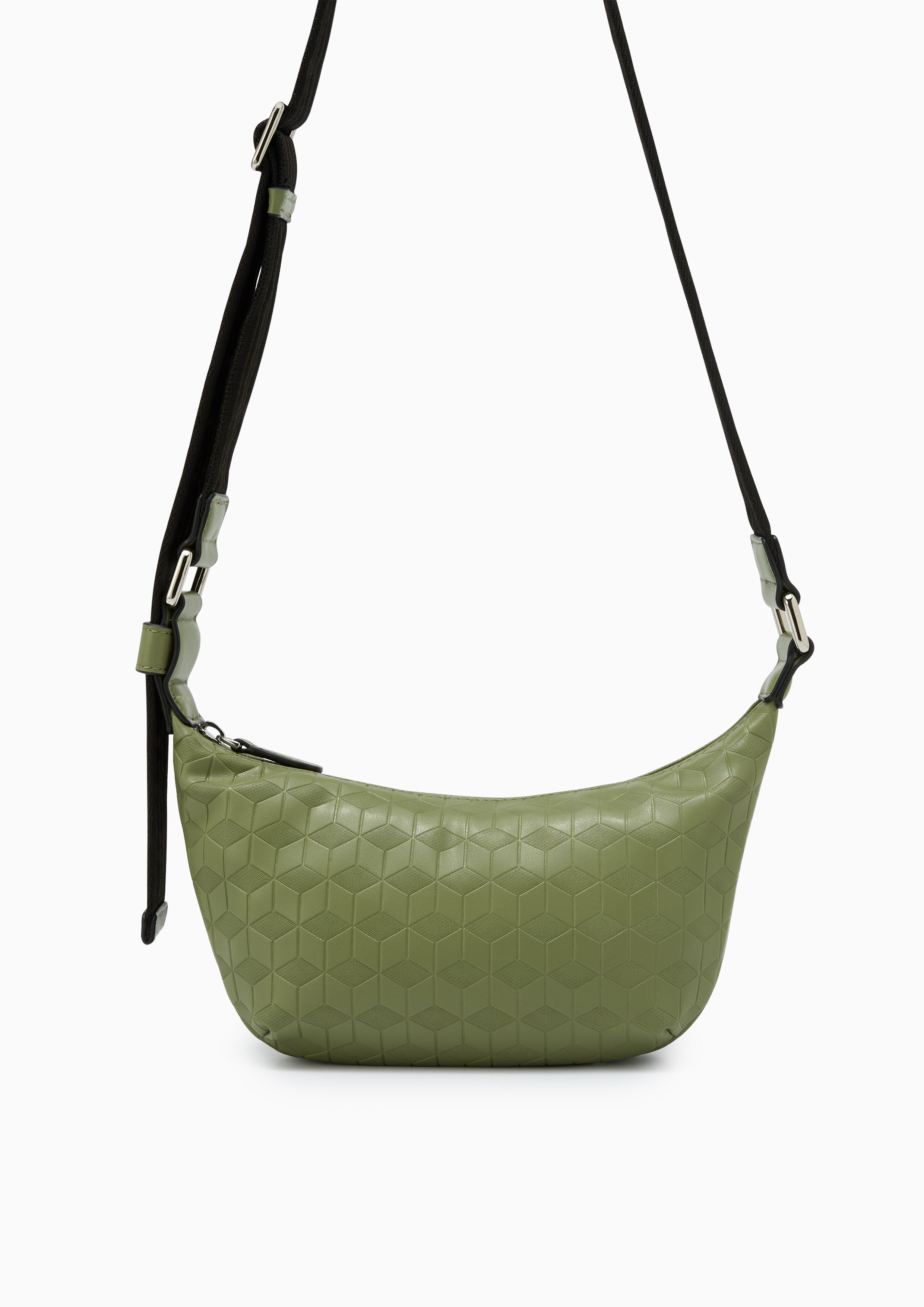 Benjie Infinite Half Moon Crossbody Bag Green