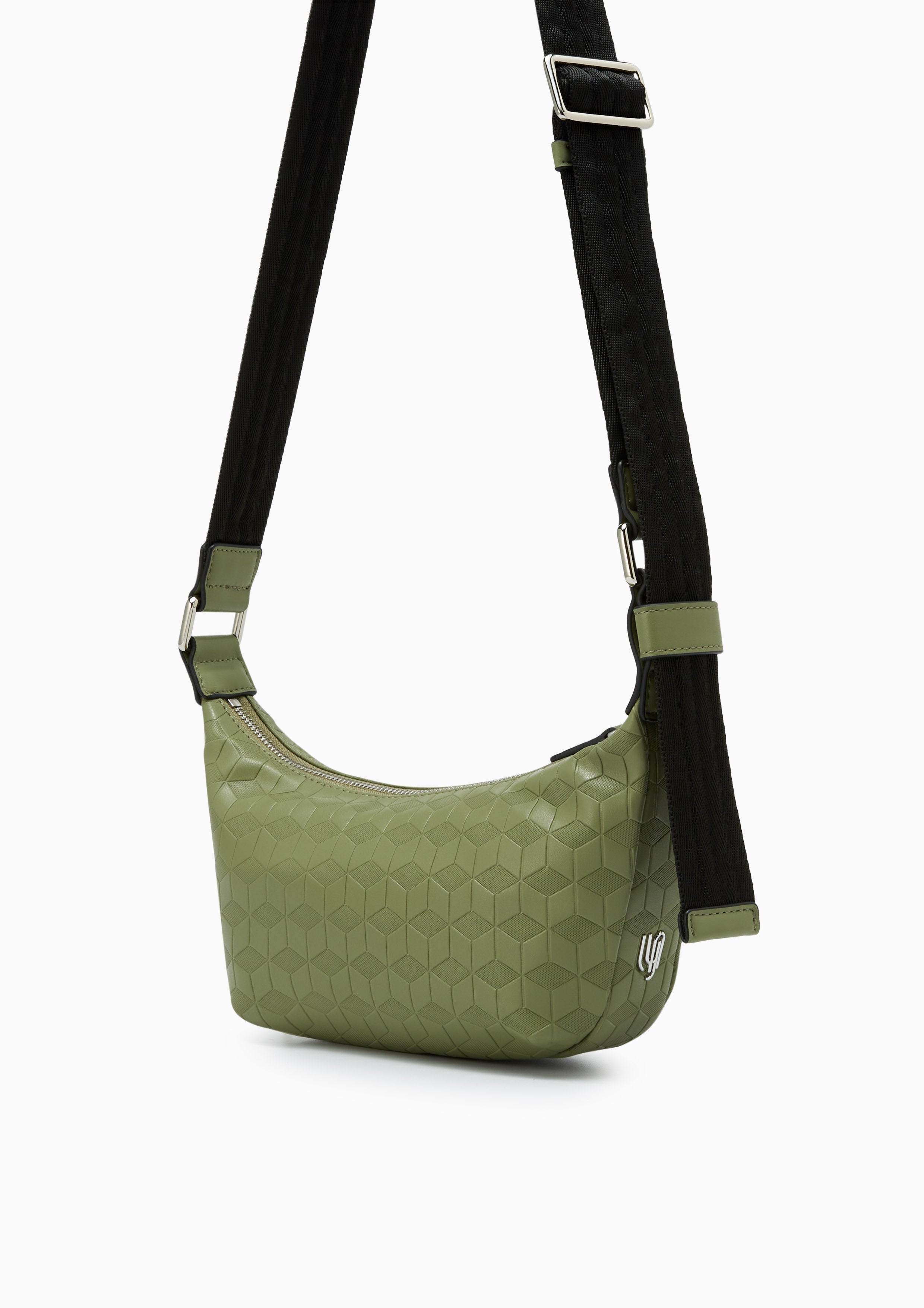 Benjie Infinite Half Moon Crossbody Bag Green