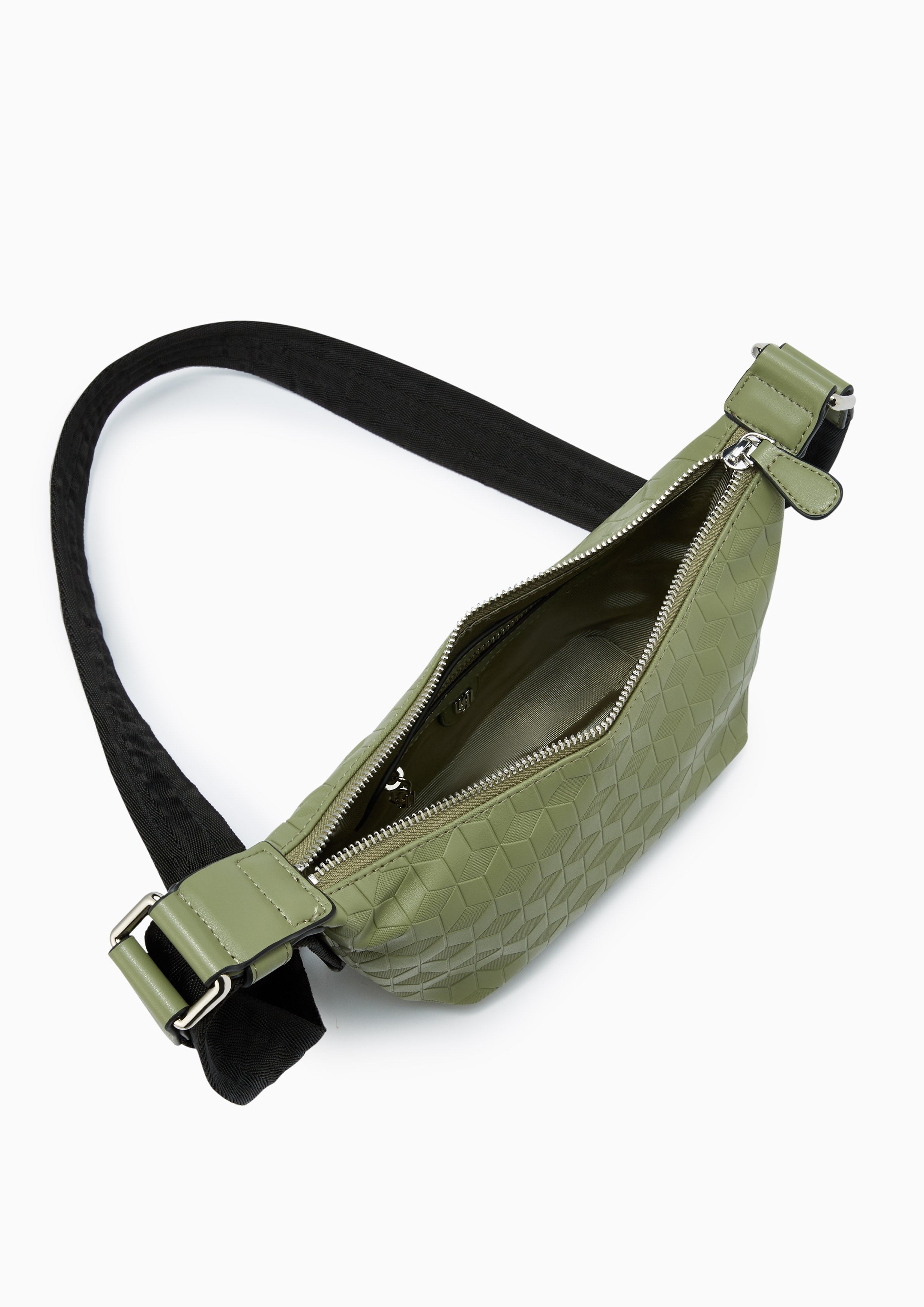 Benjie Infinite Half Moon Crossbody Bag Green