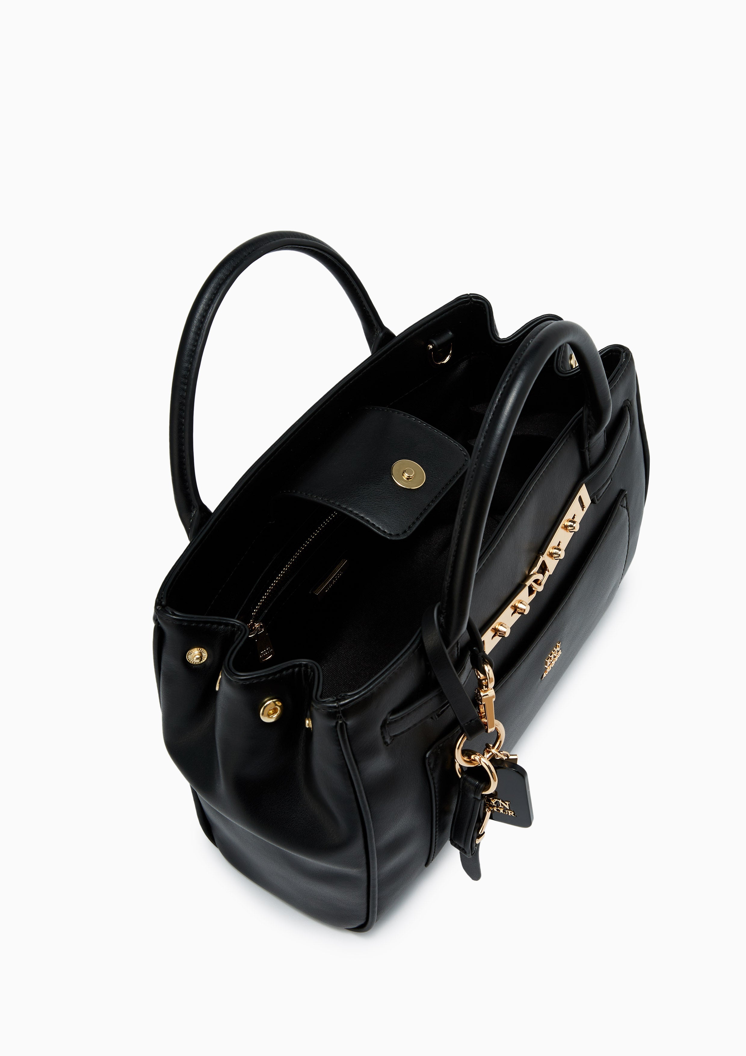 Athens L Top Handle Bag  Black