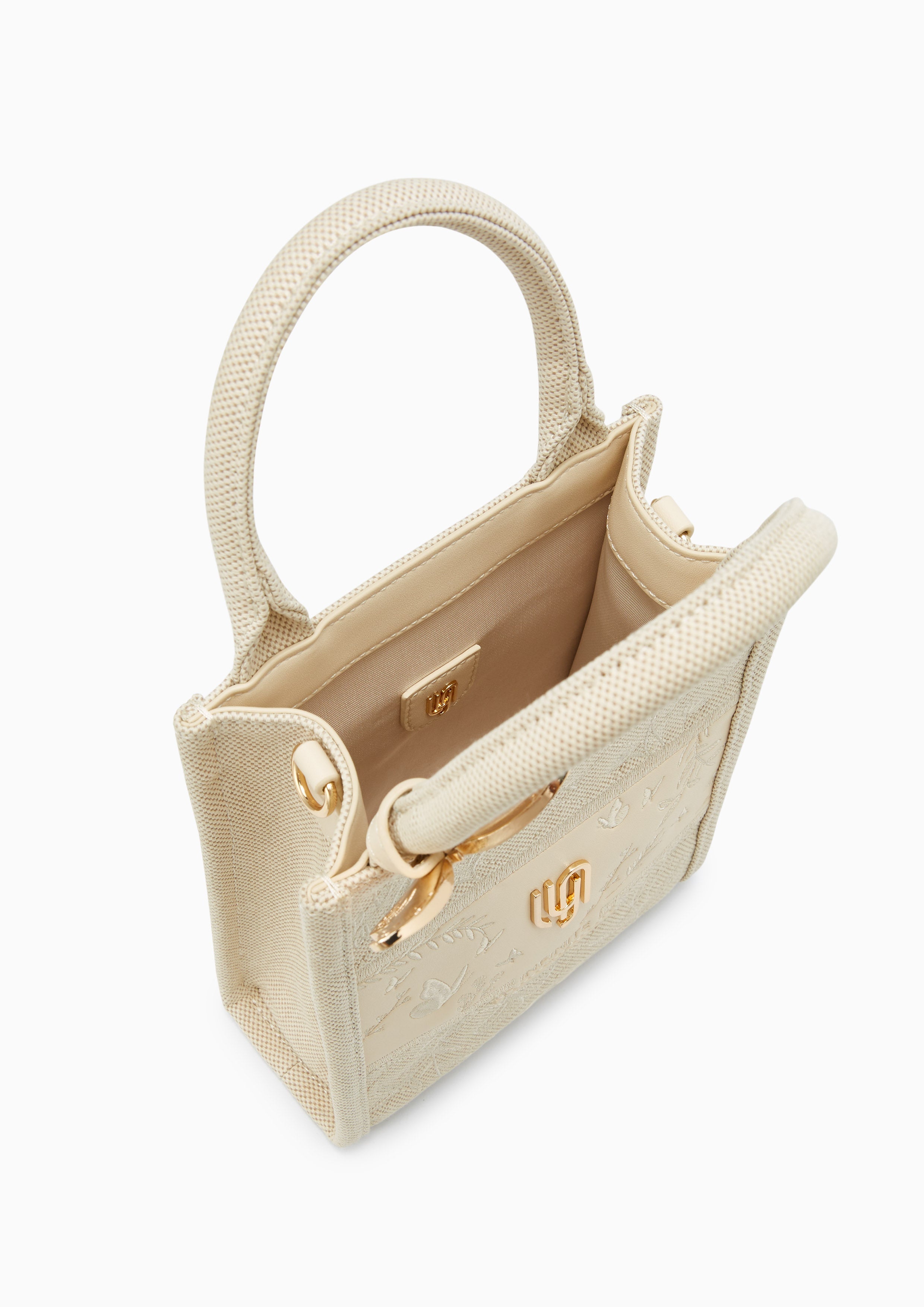 Gretta Infinite Mini Top Handle Bag Beige