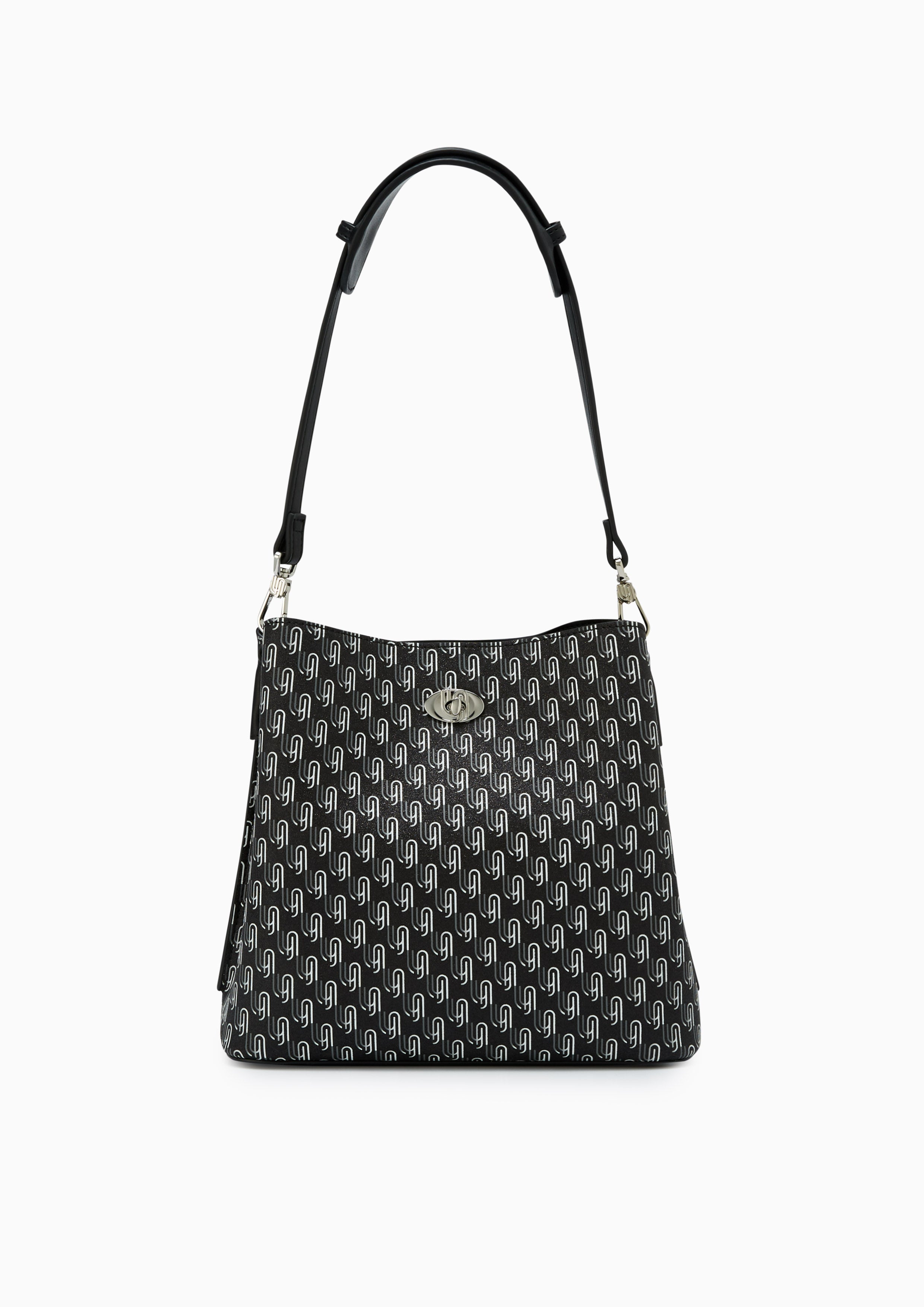 Joycelyn Infinite Print Bucket Bag Printed Black