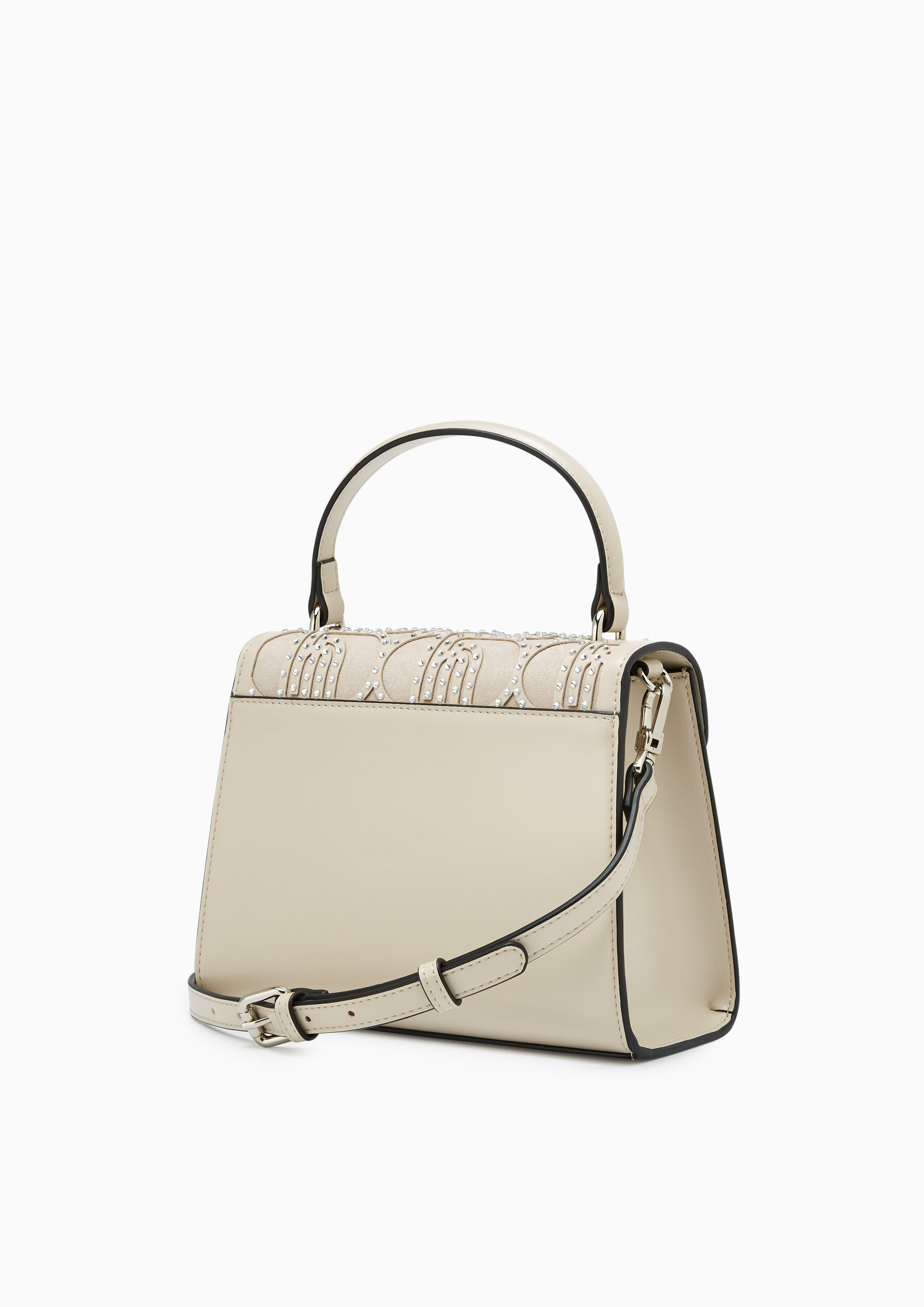 Flashy Crystal Infinite Handbag Beige