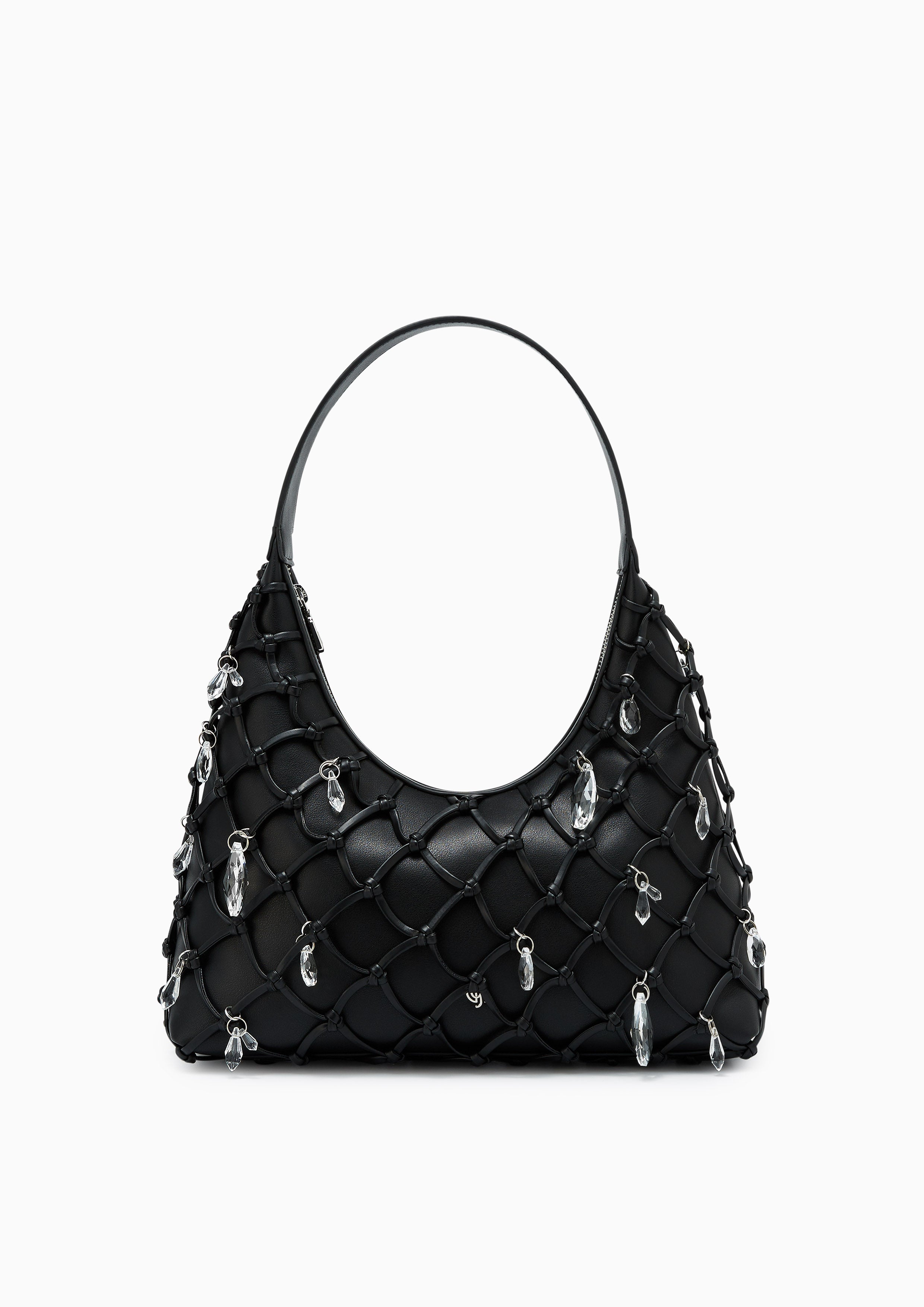 Lucia Infinite Hobo Shoulder Bag Black