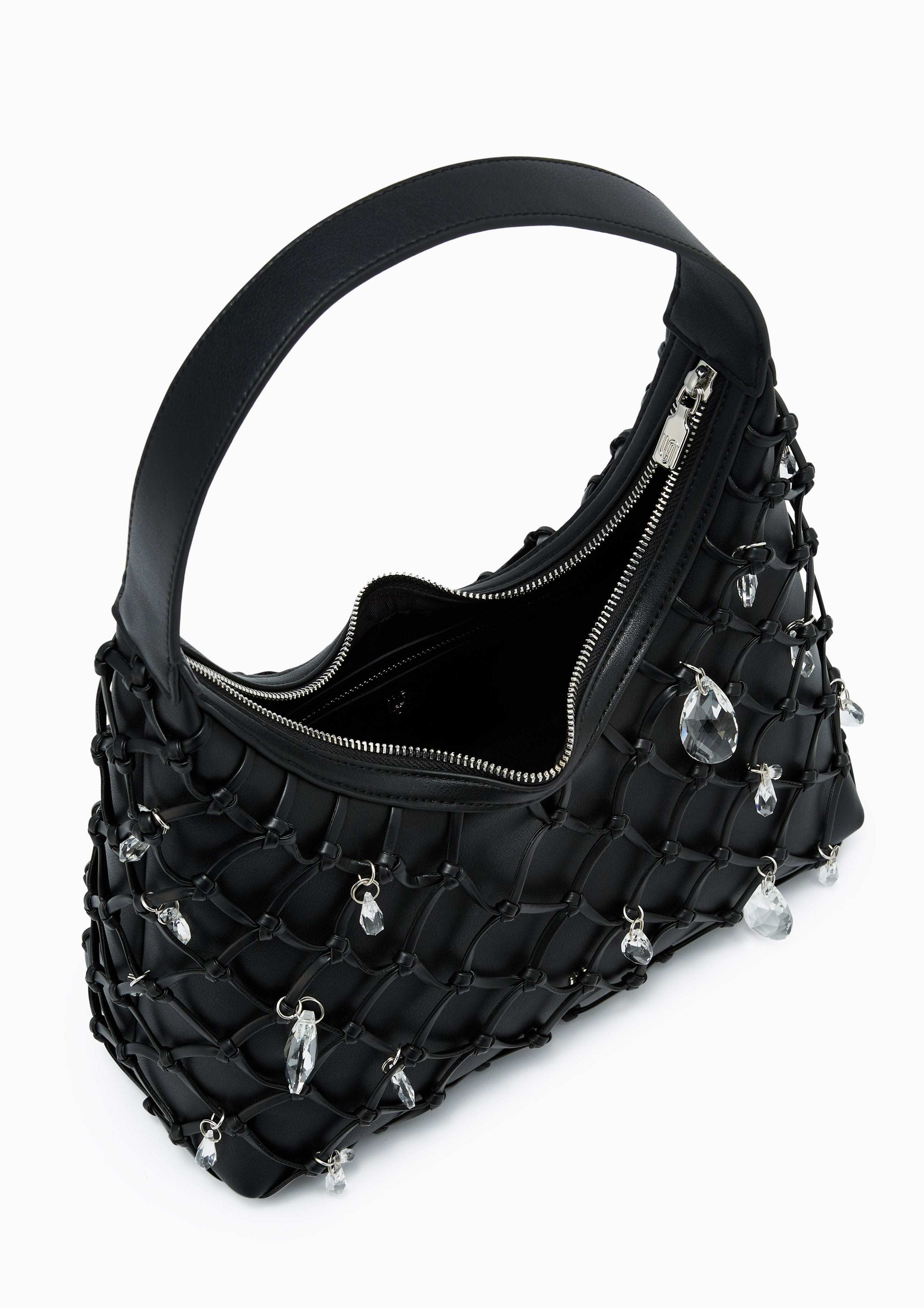 Lucia Infinite Hobo Shoulder Bag Black