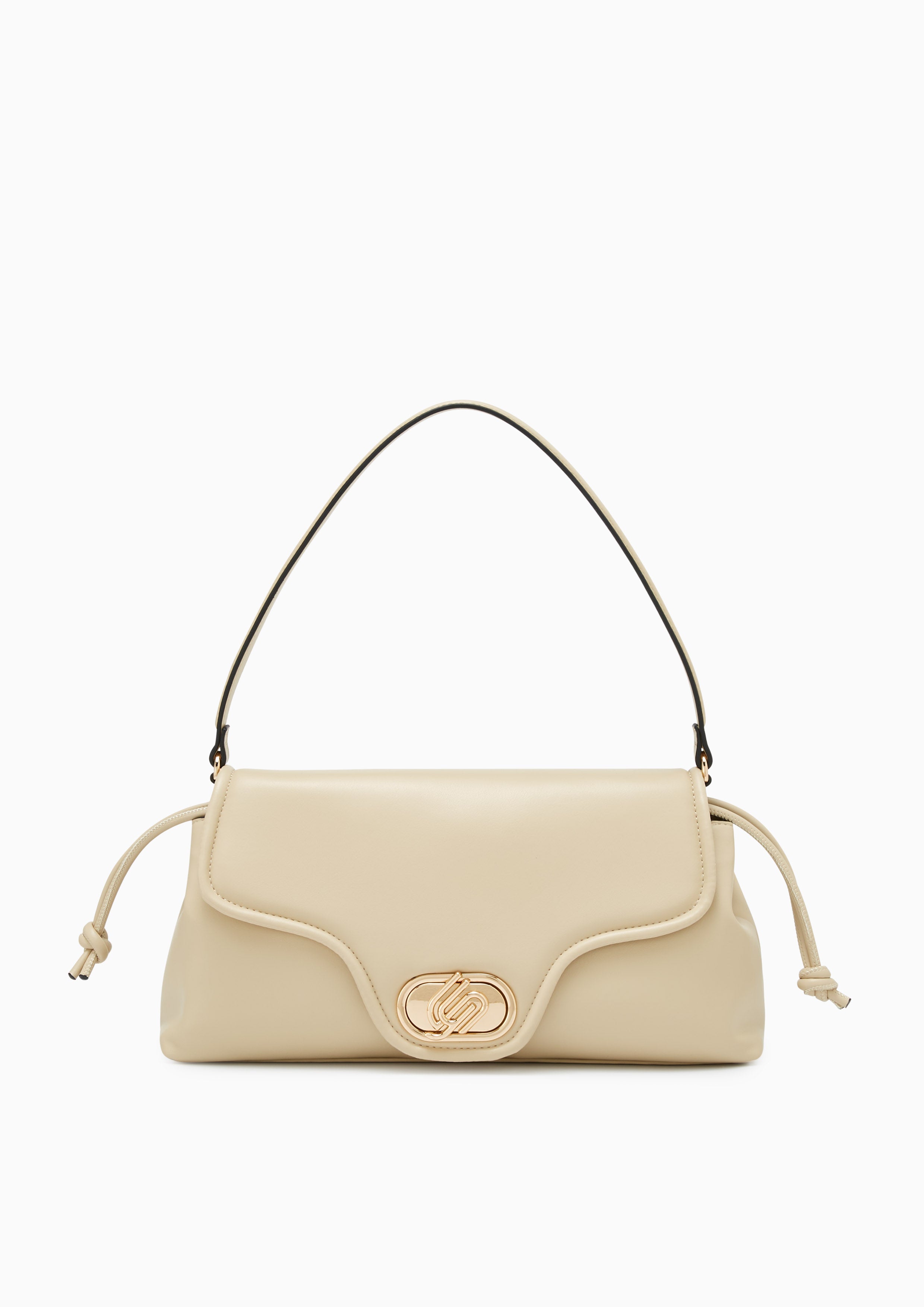 Nyxia Infinite Puff Crossbody Bag Beige