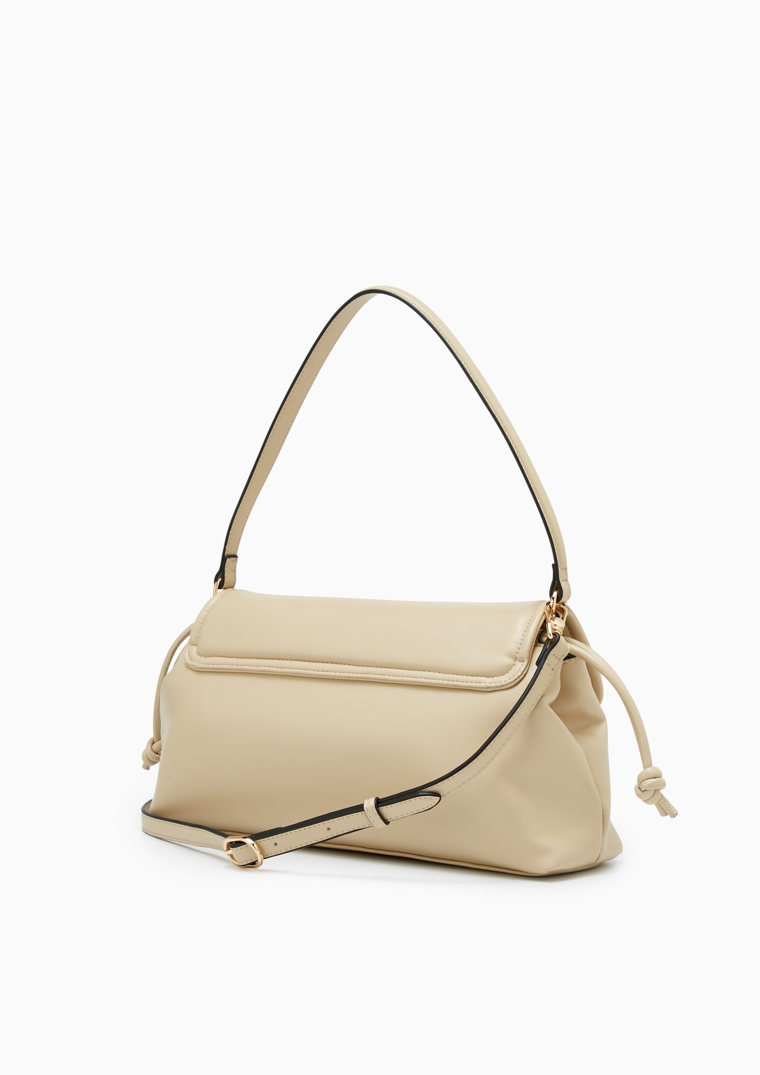 Nyxia Infinite Puff Crossbody Bag Beige