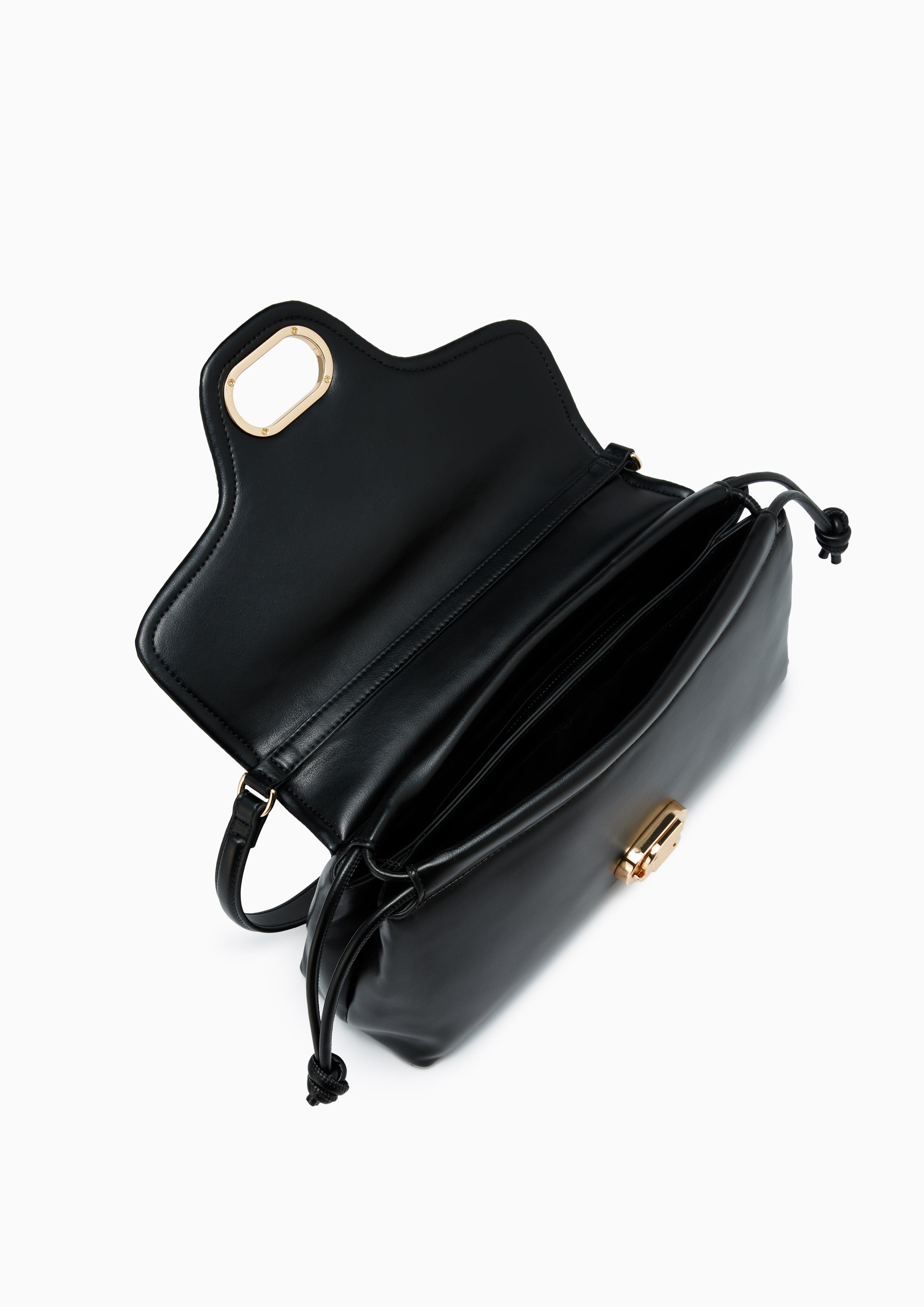 Nyxia Infinite Puff Crossbody Bag Black