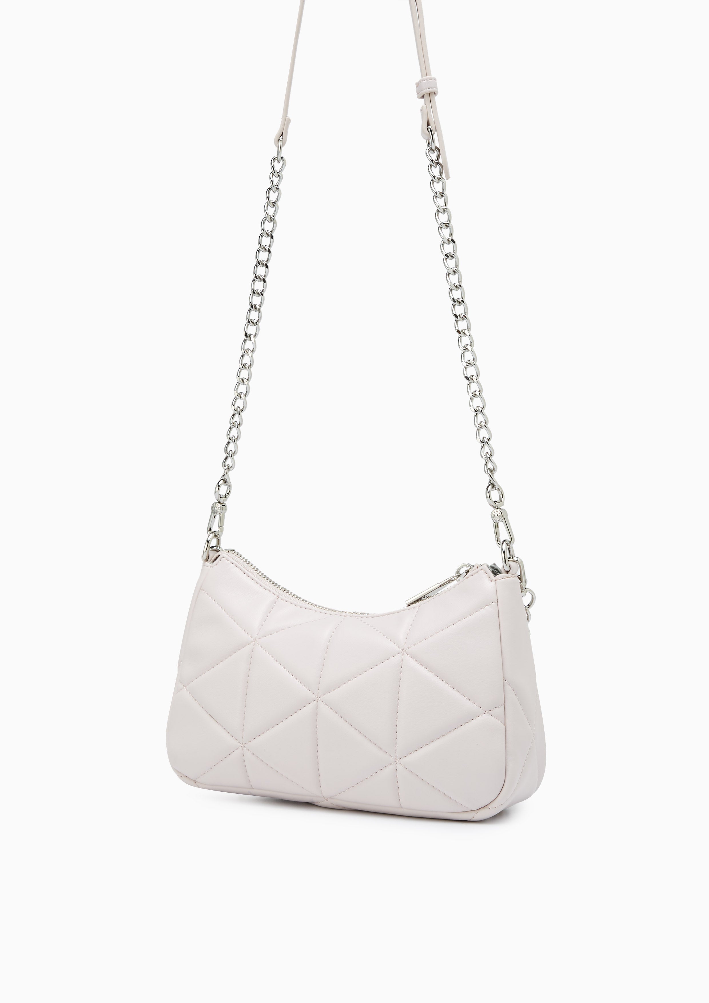 Tricia Bliss Circle Shoulder Bag Light Grey