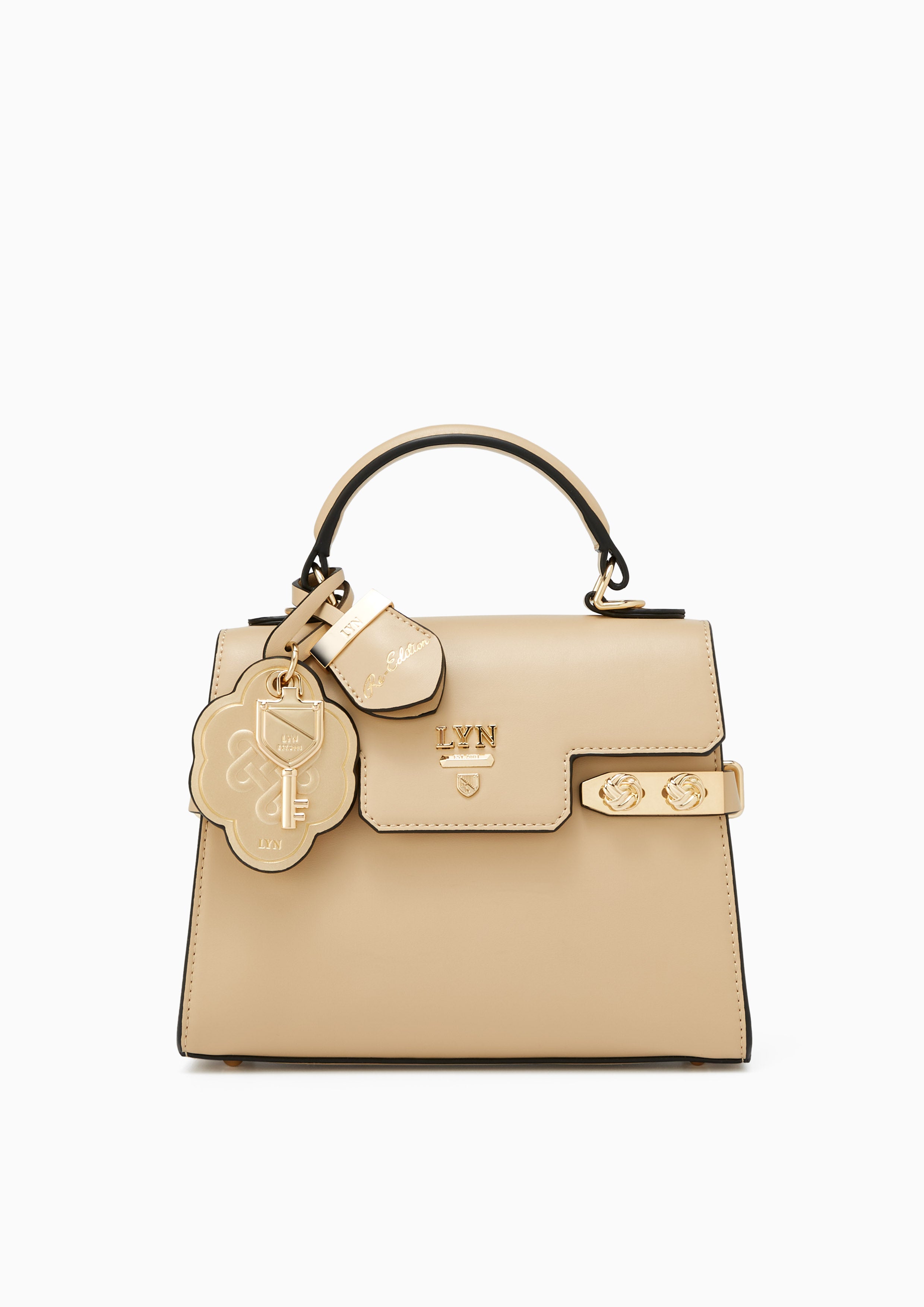 Re-Edit Lucky S Top Handle Bag Beige