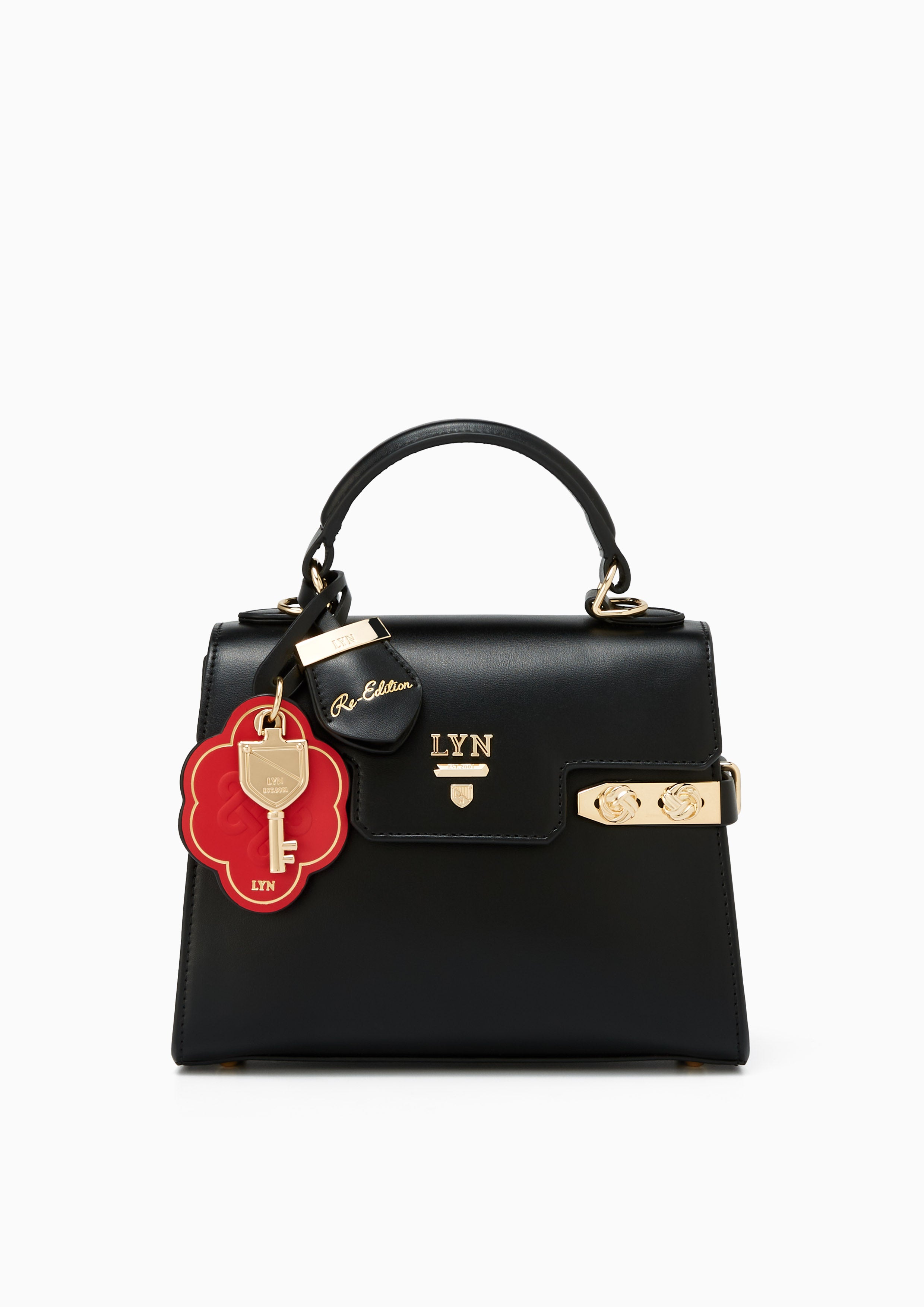 Re-Edit Lucky S Top Handle Bag Black